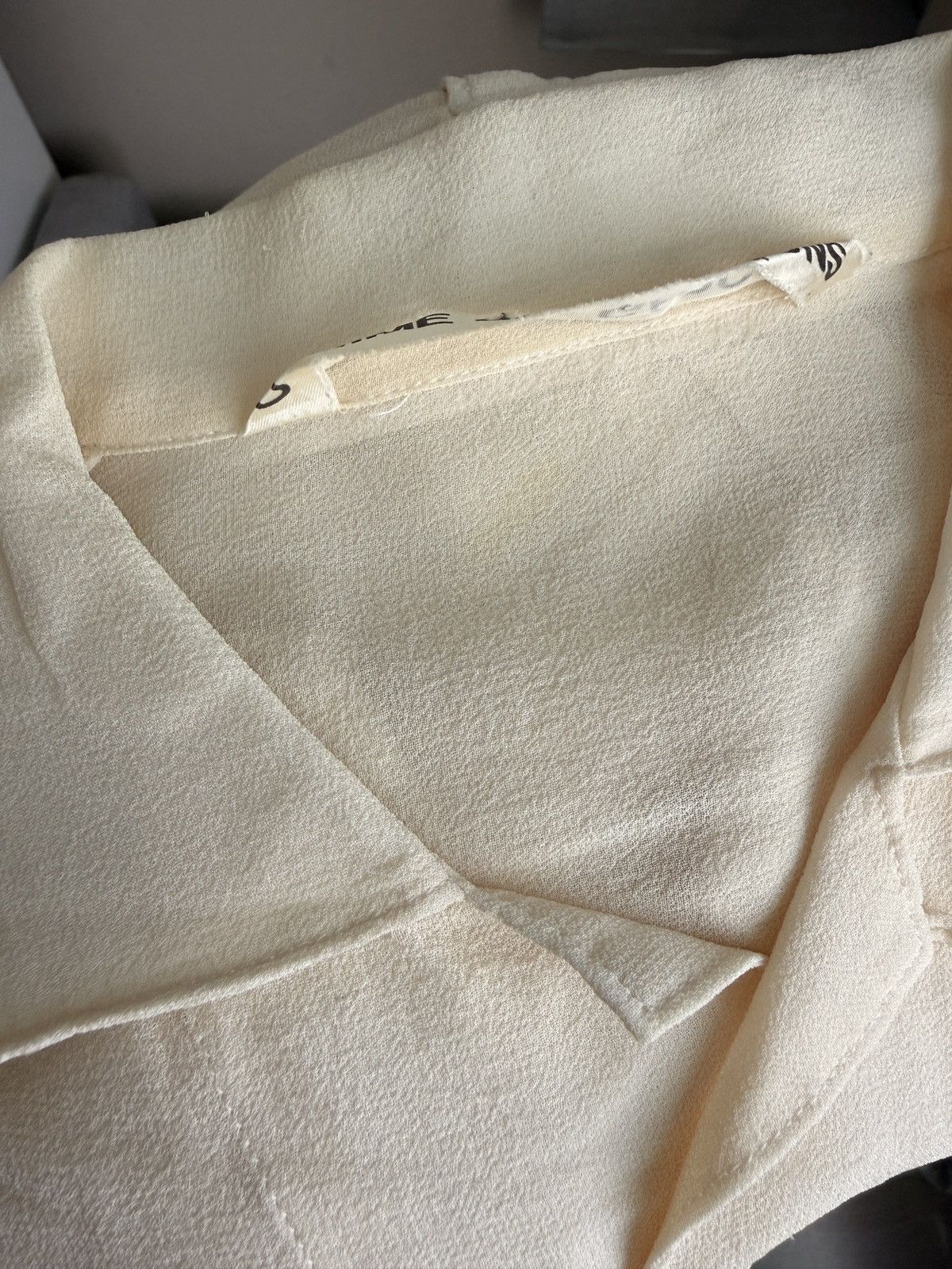 Comme des Garcons Comme des Garçons Vintage Silk Shirt Cream S/M Y2K Archive Size S / US 4 / IT 40 - 8 Thumbnail