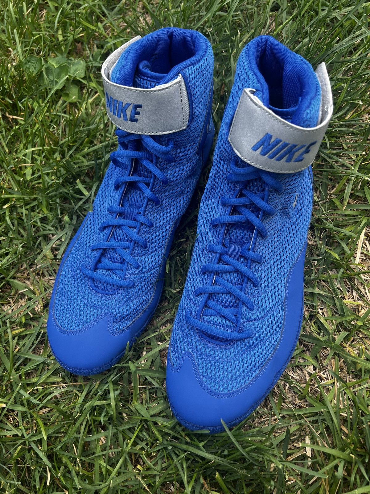 Nike NEW Nike Inflict Wrestling Shoes size 15 Mens Blue Royal Size US 15 / EU 48 - 4 Thumbnail
