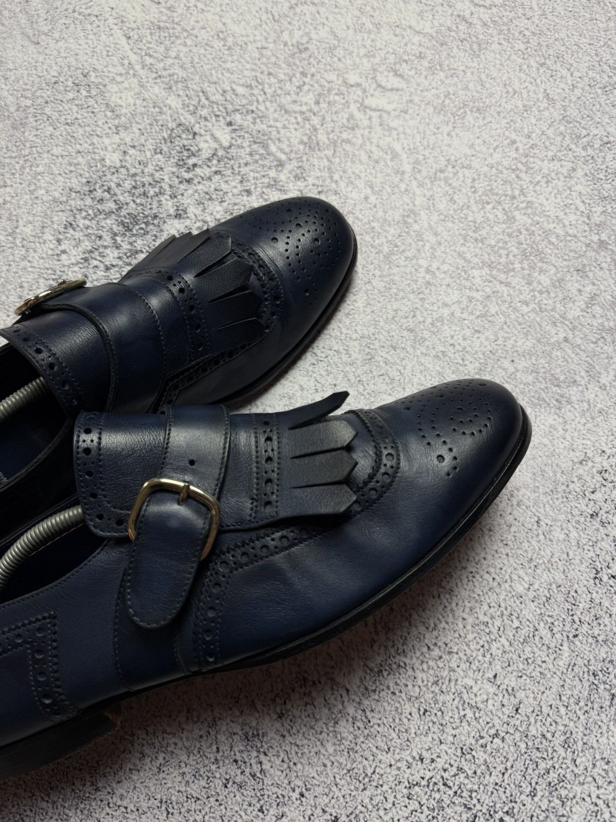 Santoni Santoni Loafers Formal Leather Shoes Boots Luxury Style Rare Size US 7 / EU 40 - 10 Thumbnail