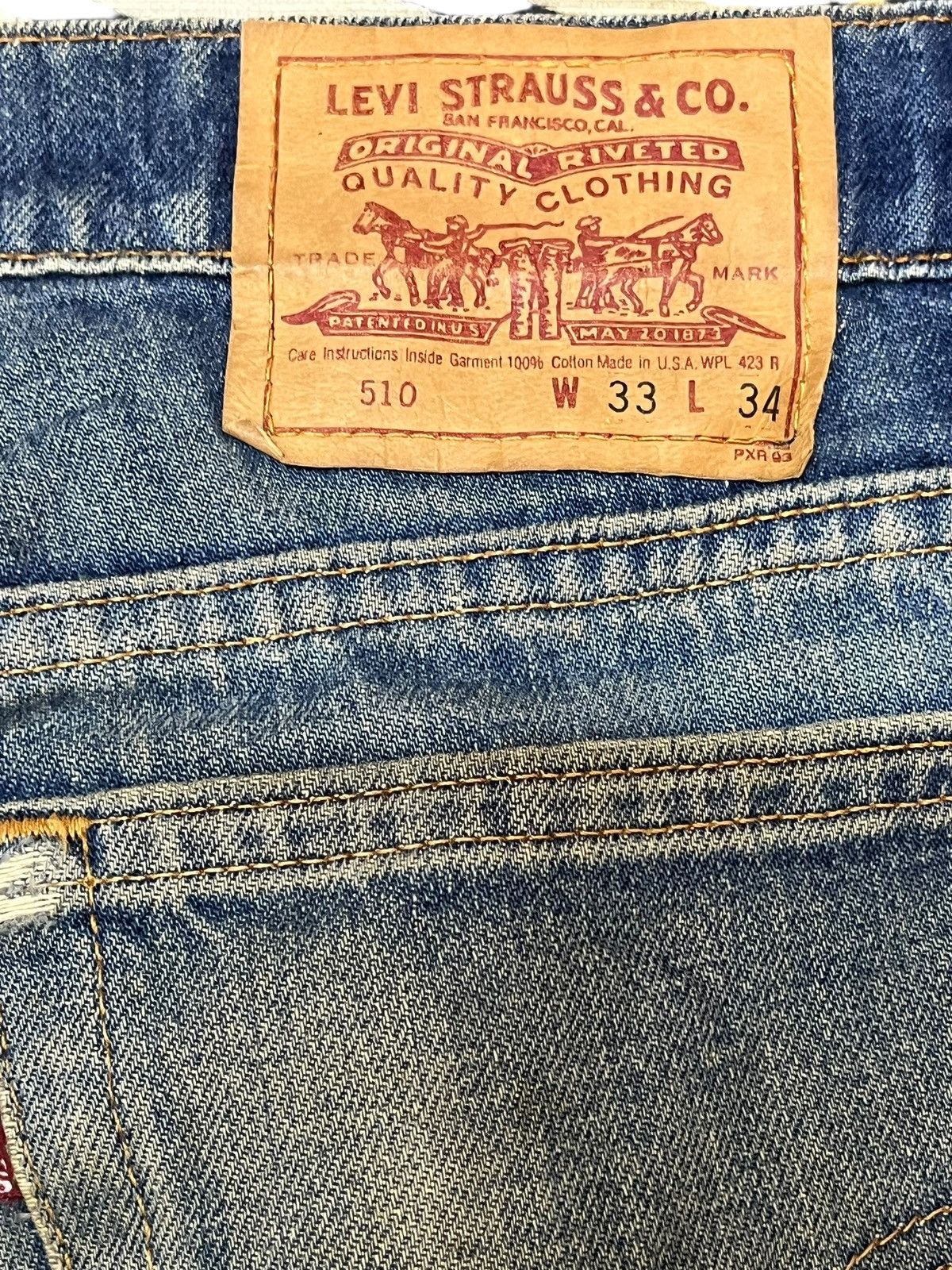Levi's Vintage Clothing Vintage Levi’s 510 Mudwash Distressed Denim Size US 32 / EU 48 - 8 Thumbnail