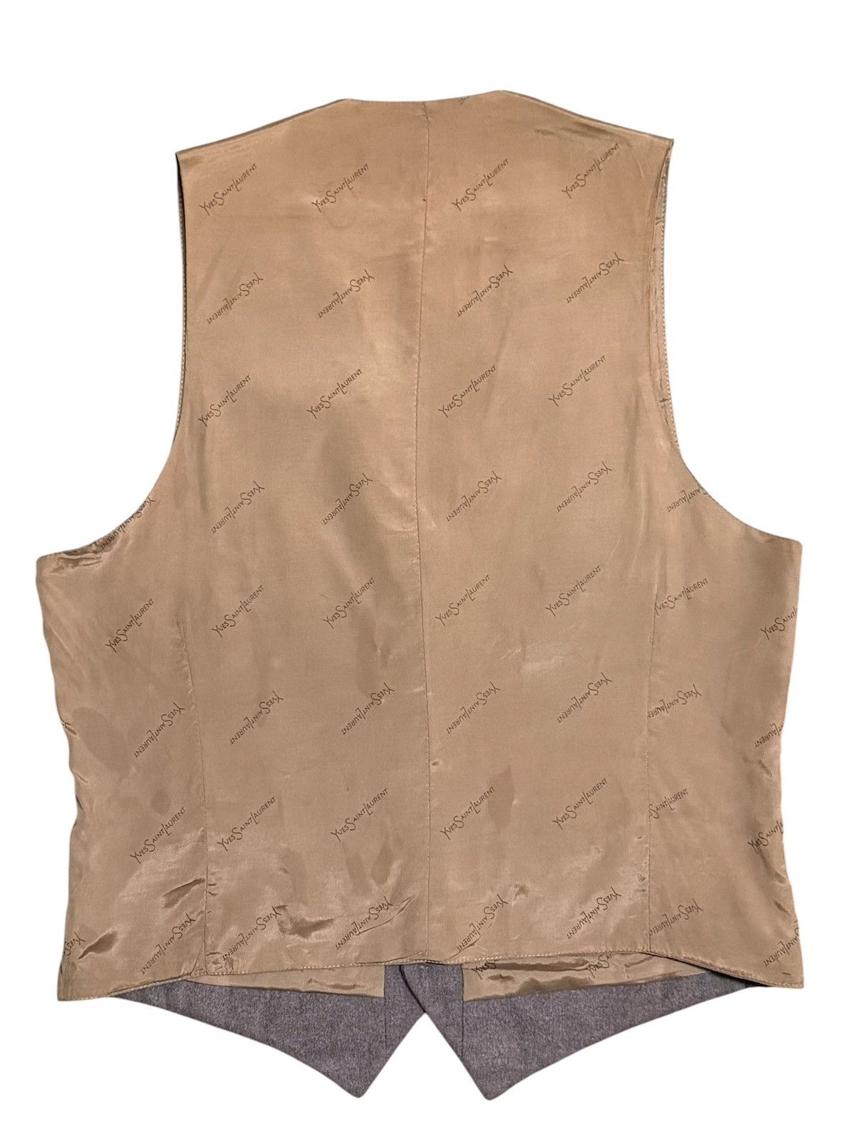 Yves Saint Laurent Yves Saint Laurent Vest Vintage Brown Men Size 34R - 7 Thumbnail
