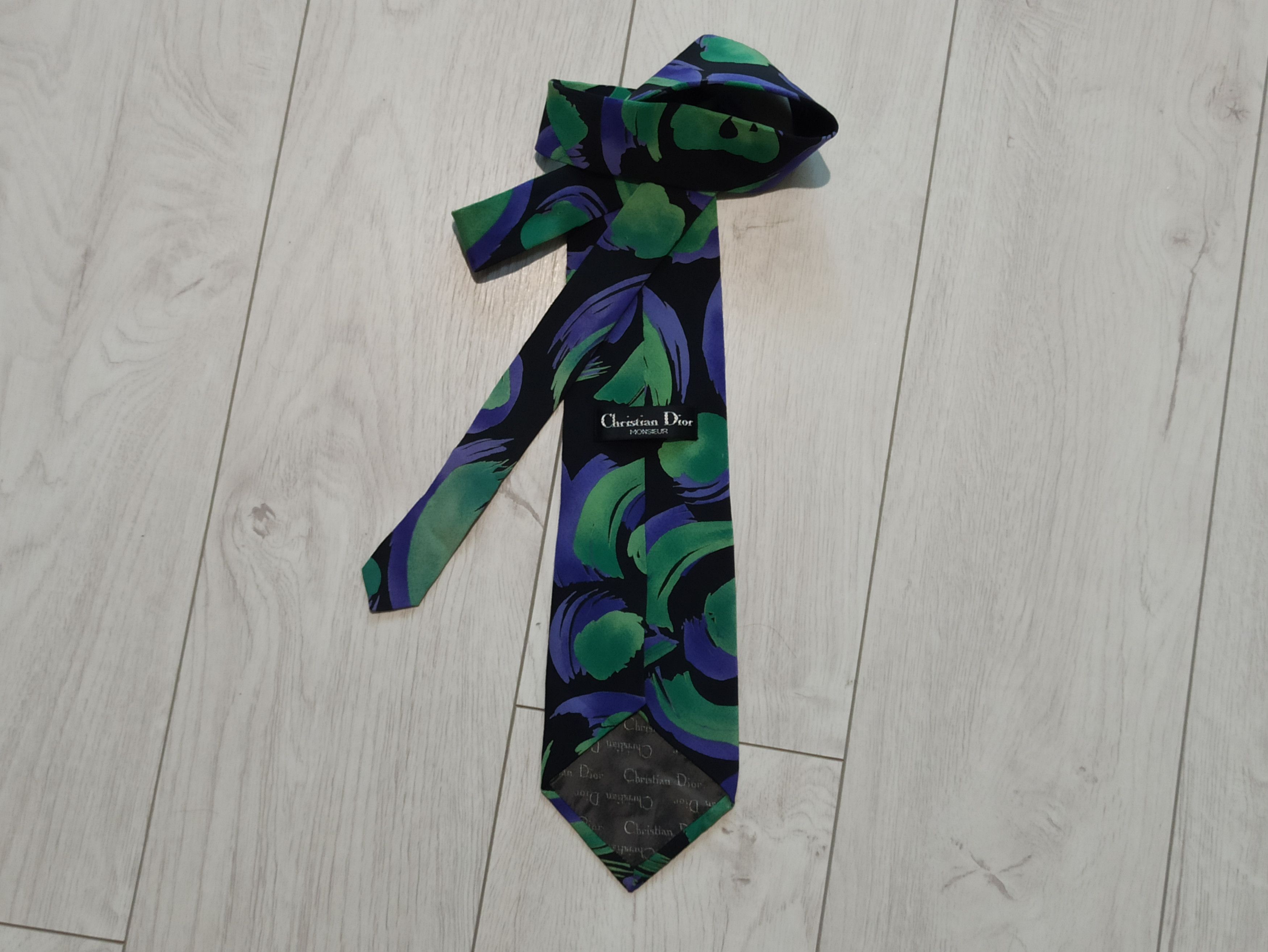 Christian Dior Monsieur × Vintage Christian Dior Monsieur Silk Tie Size ONE SIZE - 4 Thumbnail