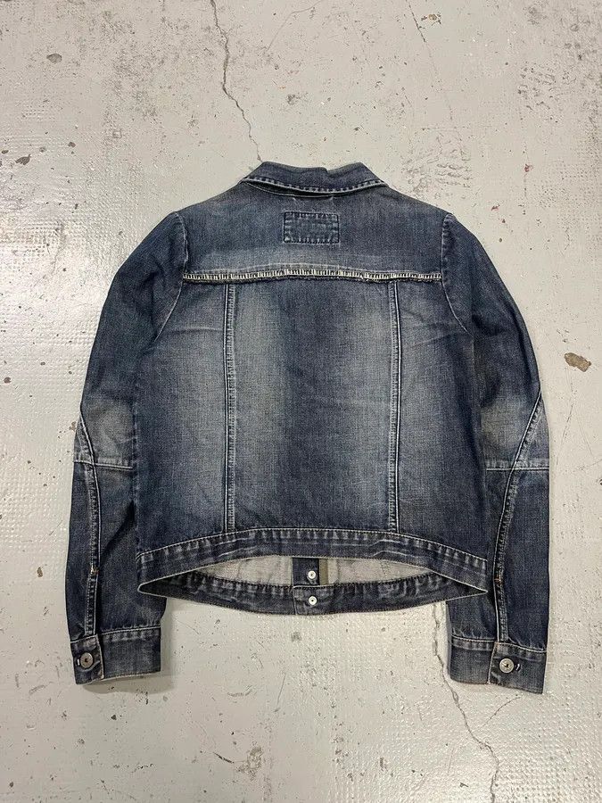 Marithe + Francois Girbaud AW2007 Marithé + François Girbaud Patch Blue Denim Jacket Size S / US 4 / IT 40 - 4 Thumbnail