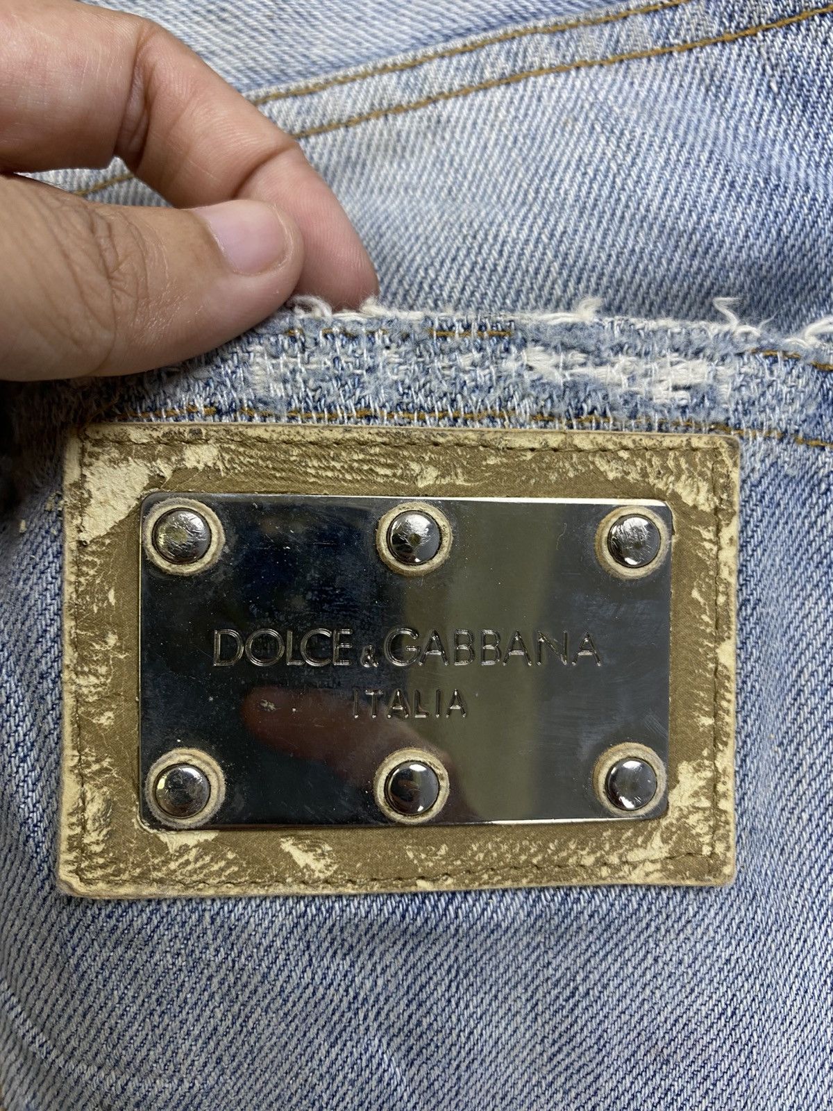 Dolce & Gabbana Vintage Dolce & Gabbana 14 Classic Distressed Denim Jeans Size US 32 / EU 48 - 13 Thumbnail