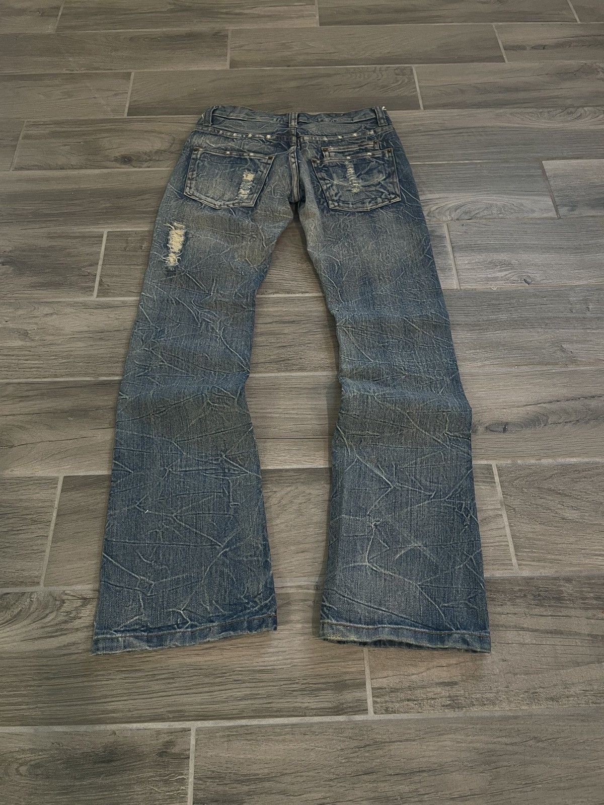 Japanese Brand Japanese Brand K U I Distressed Denim Size US 30 / EU 46 - 3 Thumbnail