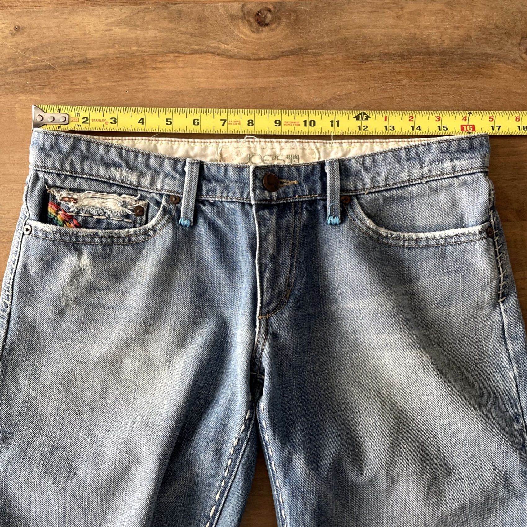 Vintage VINTAGE Joe's Jeans Shorts Denim 30 Womens 33 Waist Low Rise Cut-Off 5-Pocket Blue 90s Retro Mens Womens (if applicable) Size 30" / US 8 / IT 44 - 7 Thumbnail