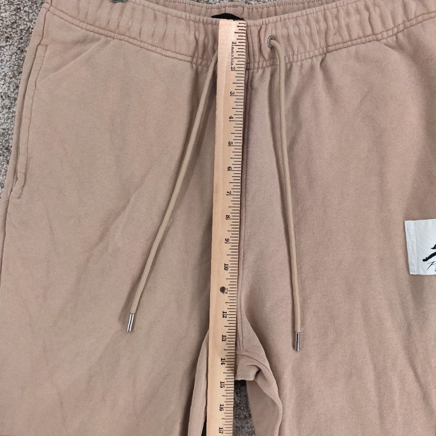 Jordan Brand Jordan Pants Mens Large Brown Flight Essentials Statement Fleece Heavyweight Size US 33 - 3 Thumbnail