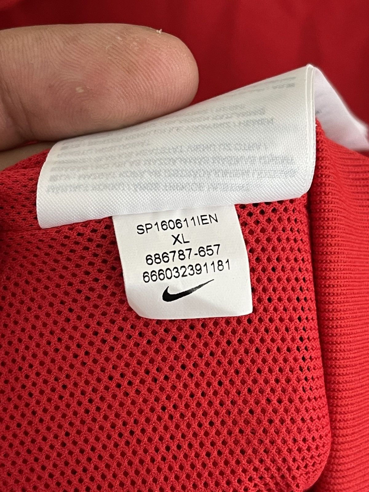 Nike Nike Paris Saint Germain PSG Soccer Track Jacket Size US XL / EU 56 / 4 - 12 Thumbnail
