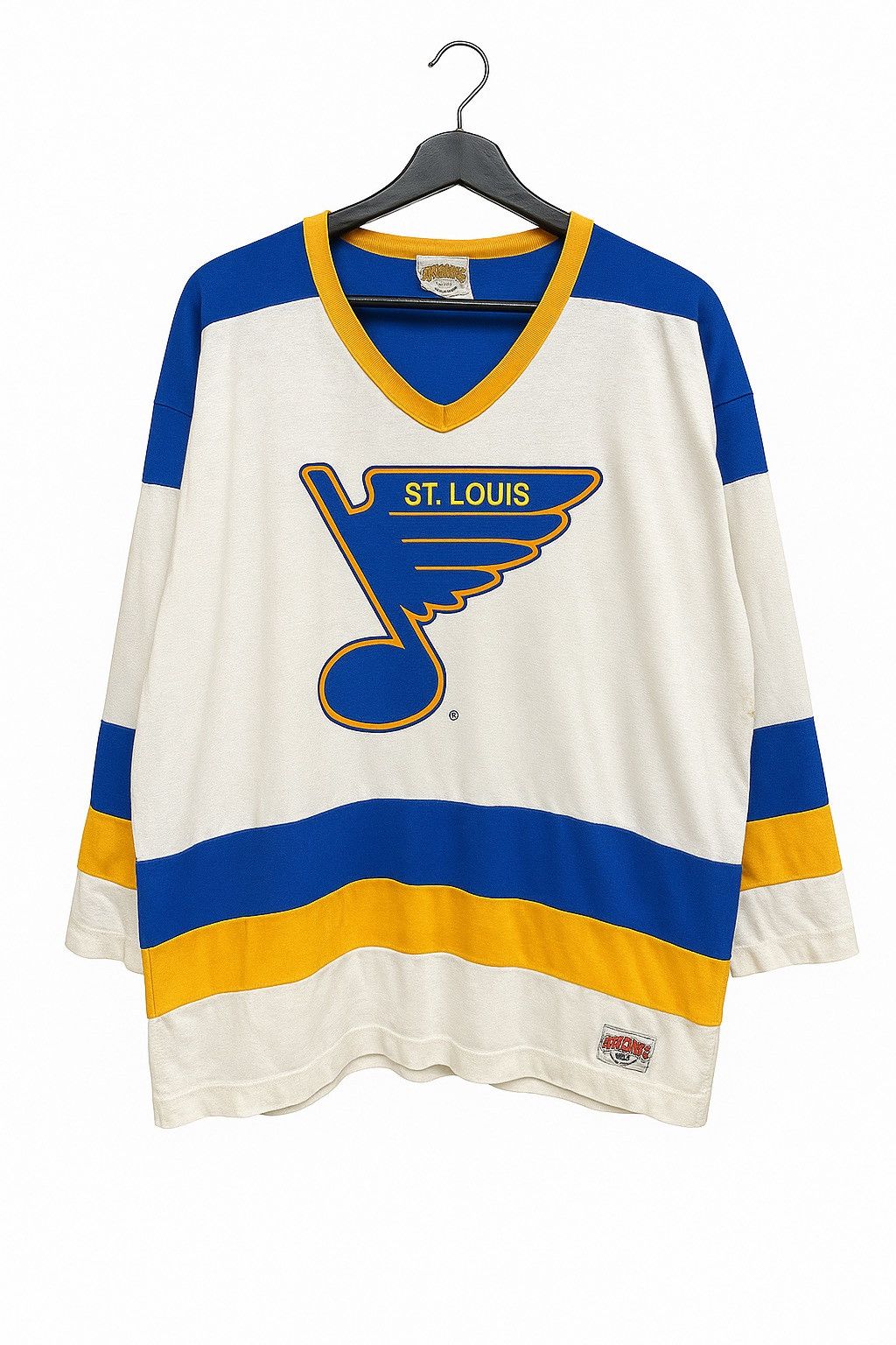 NHL × Nutmeg Vintage Nutmeg Mills St. Louis Blues Brett Hull Jersey Tee Size US XL / EU 56 / 4 - 1 Thumbnail