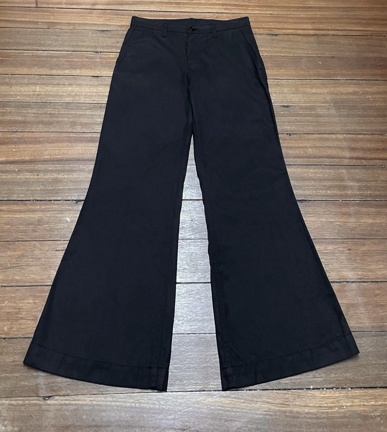Comme des Garcons AD2002 Vintage Tricot Comme Des Garcons Flared Cropped Pants Size US 29 - 1 Thumbnail