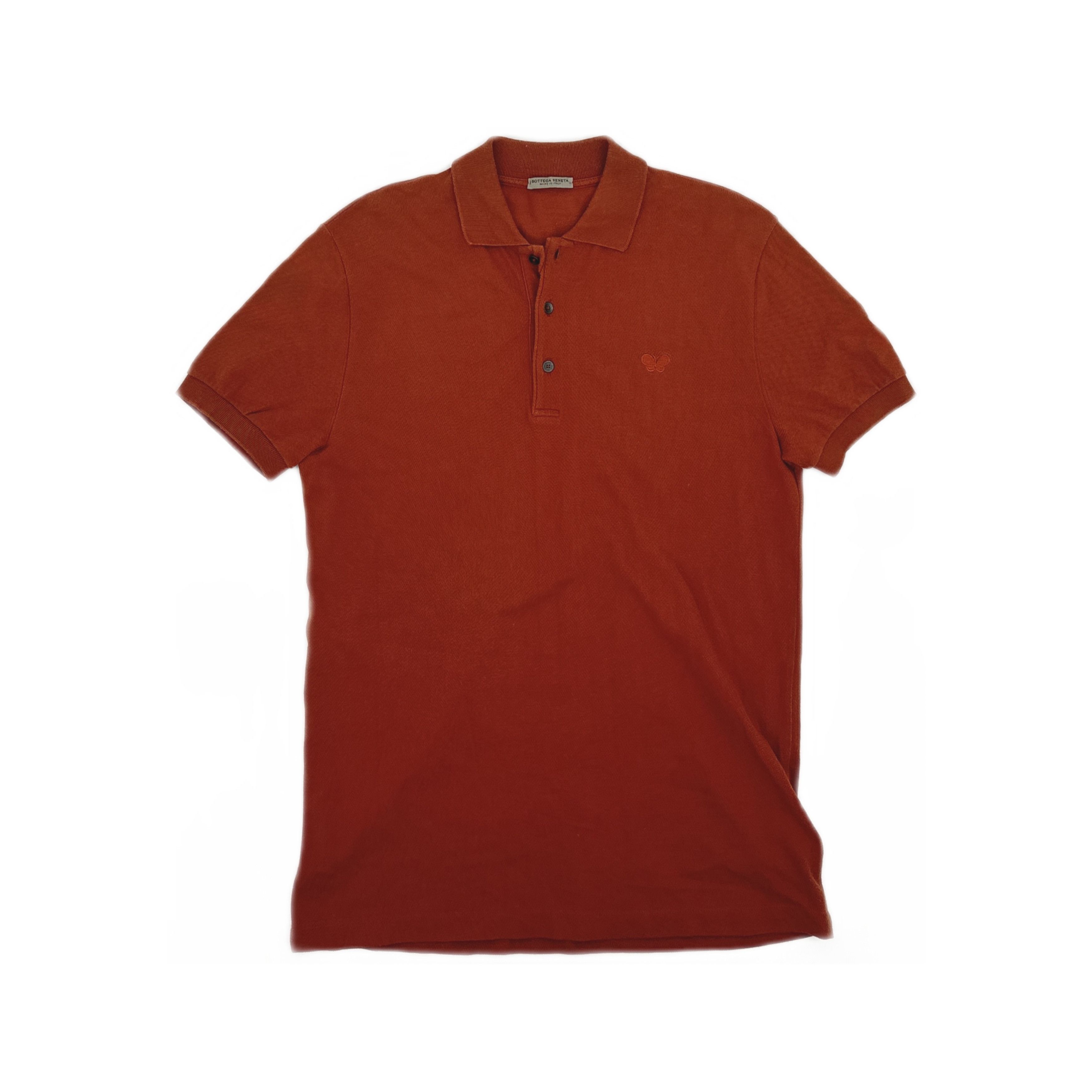Bottega Veneta Bottega Veneta Orange Polo Shirt Size L Size US L / EU 52-54 / 3 - 1 Thumbnail