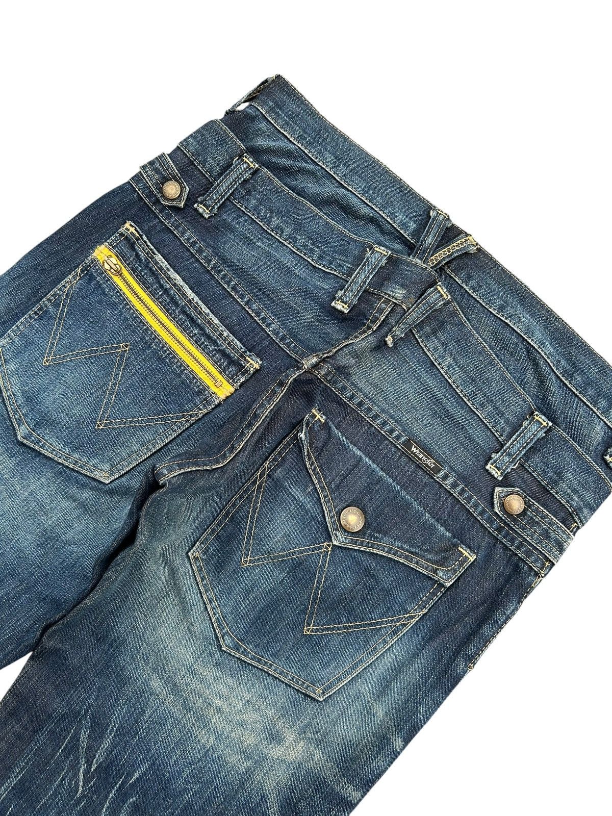 Japanese Brand × Kapital × Vintage Wrangler Double Waist Flare Punk Denim Jeans Rare ☠️ Size US 33 - 9 Thumbnail