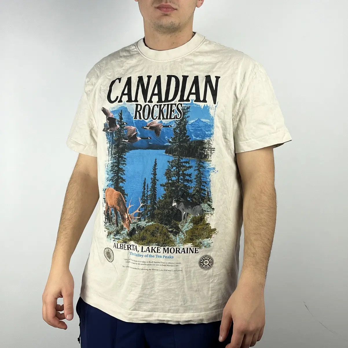 Band Tees Canadian Rockies Tshirt Alberta Lake Moriane Size US M / EU 48-50 / 2 - 1 Thumbnail