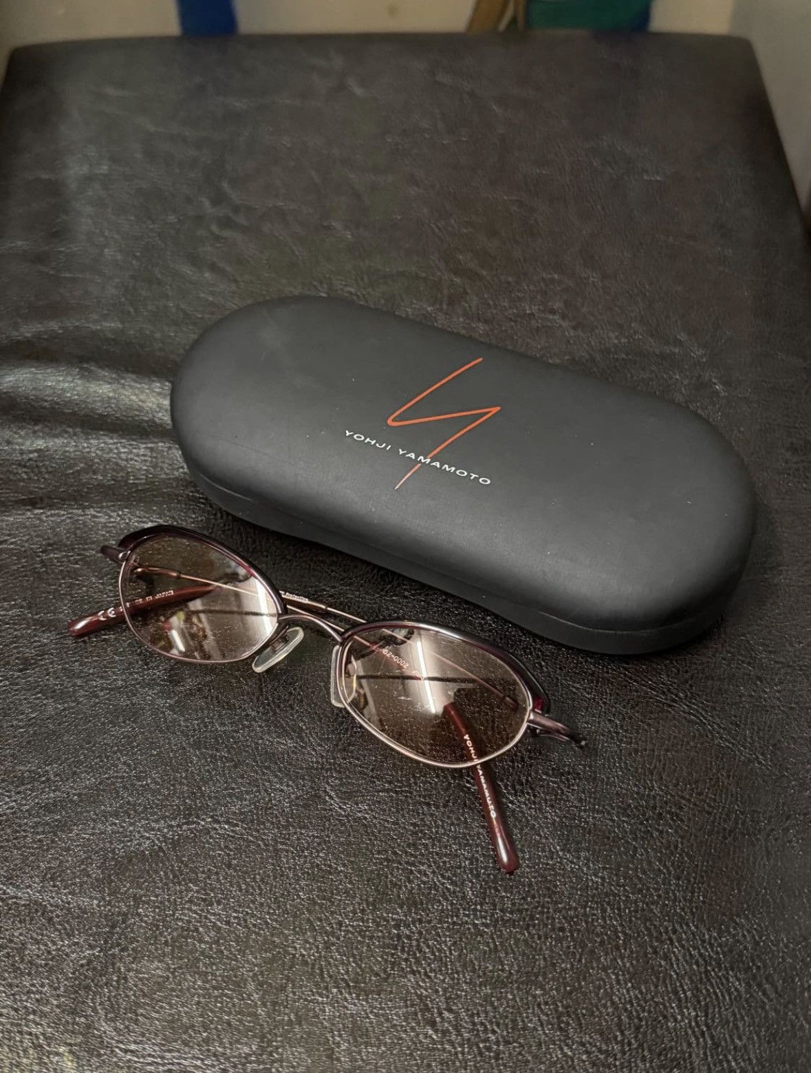 Yohji Yamamoto Sunglasses 62-0002 glasses burgundy red