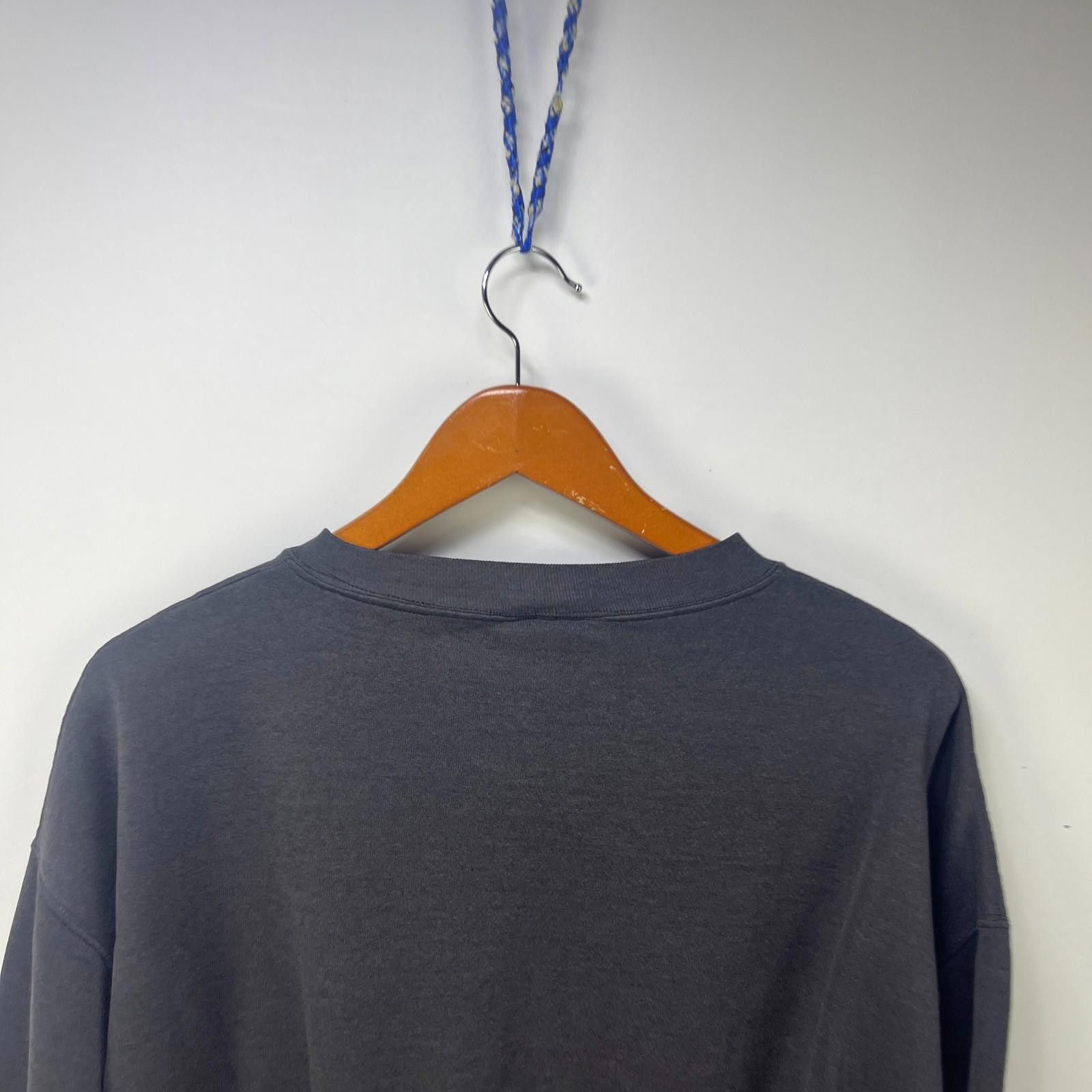 Vintage Vintage 90s Sun Faded Blank Black Sweatshirt XL 2XL Size US XL / EU 56 / 4 - 10 Thumbnail