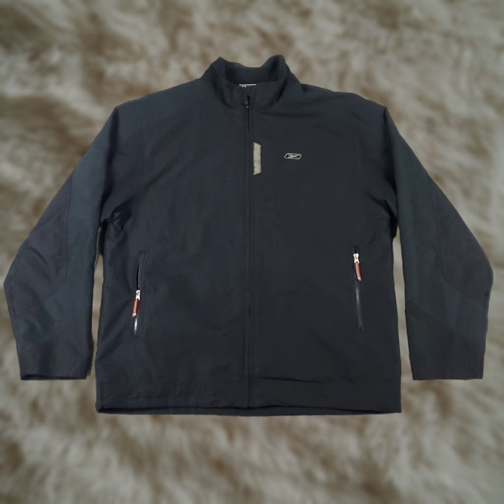 Reebok VINTAGE Reebok Jacket Mens Medium Black Full Zip Up Windbreaker Jacket Size US M / EU 48-50 / 2 - 1 Thumbnail