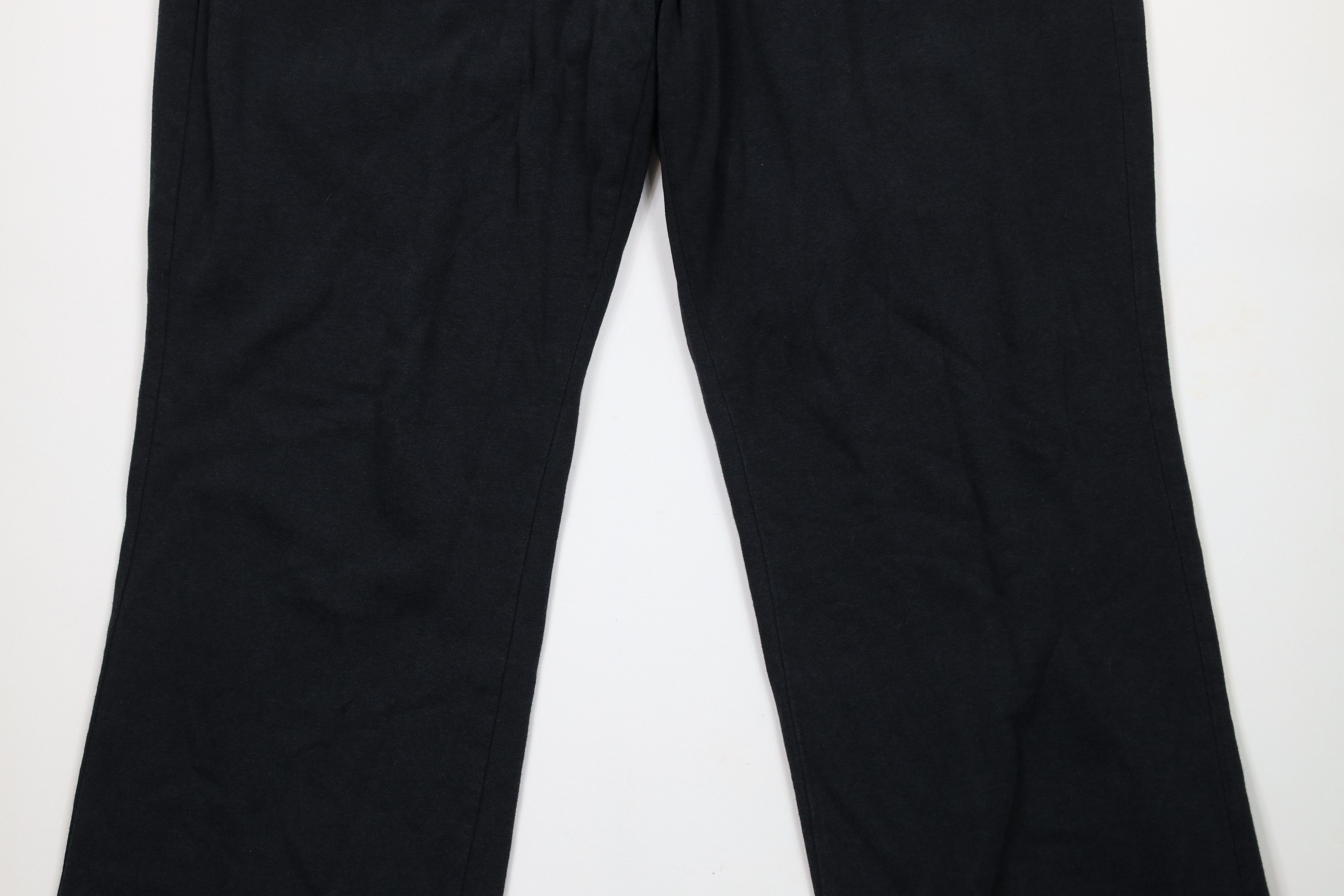Nike × Vintage Vintage Y2K Nike Scott Mini Swoosh Wide Leg Sweatpants Black Size 42" / US 20 - 3 Thumbnail