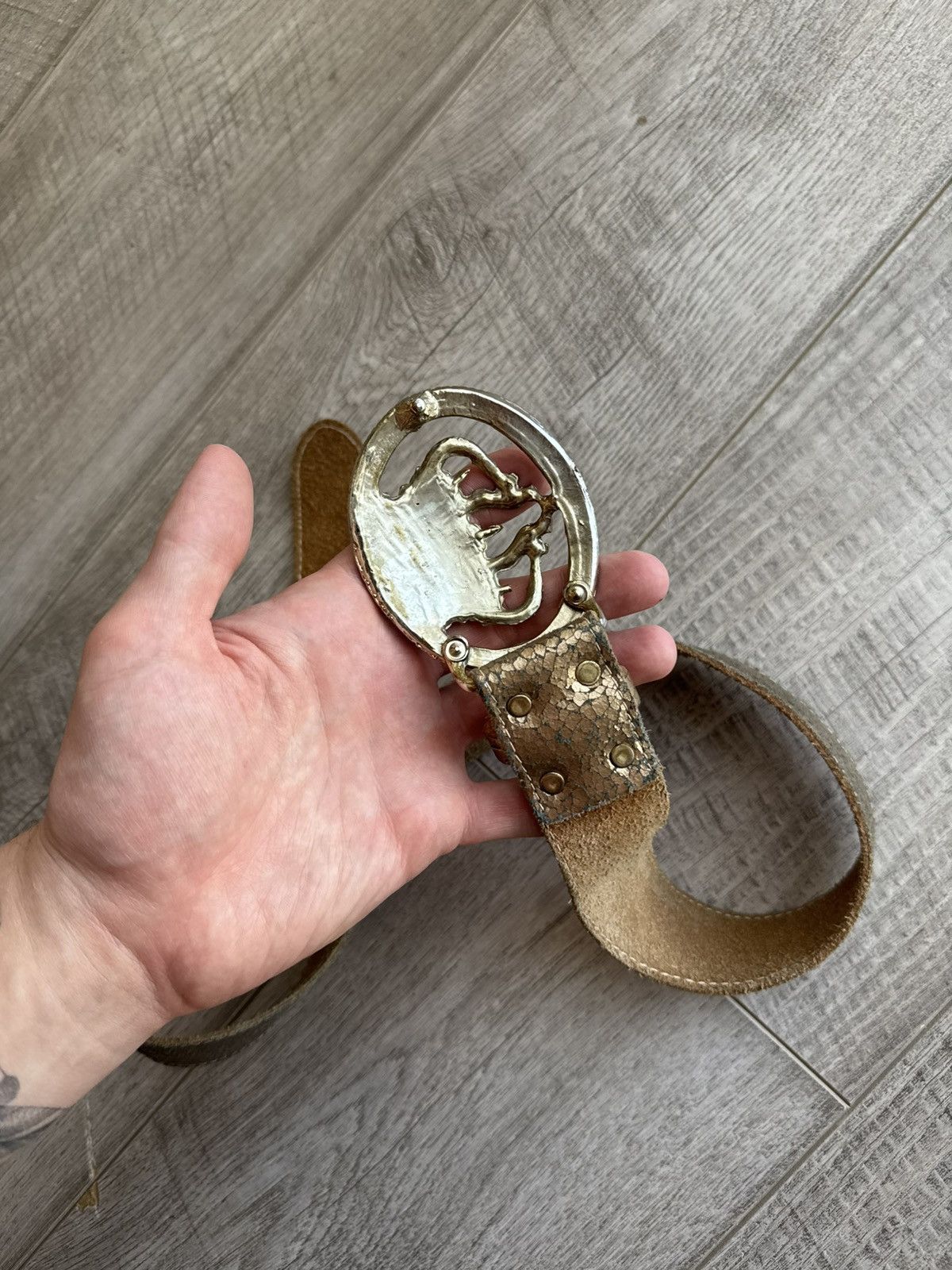 If Six Was Nine VINTAGE Y2K JAPANESE BELT ALT GOTH PUNK RAVE KANYE STYLE Size ONE SIZE - 5 Thumbnail