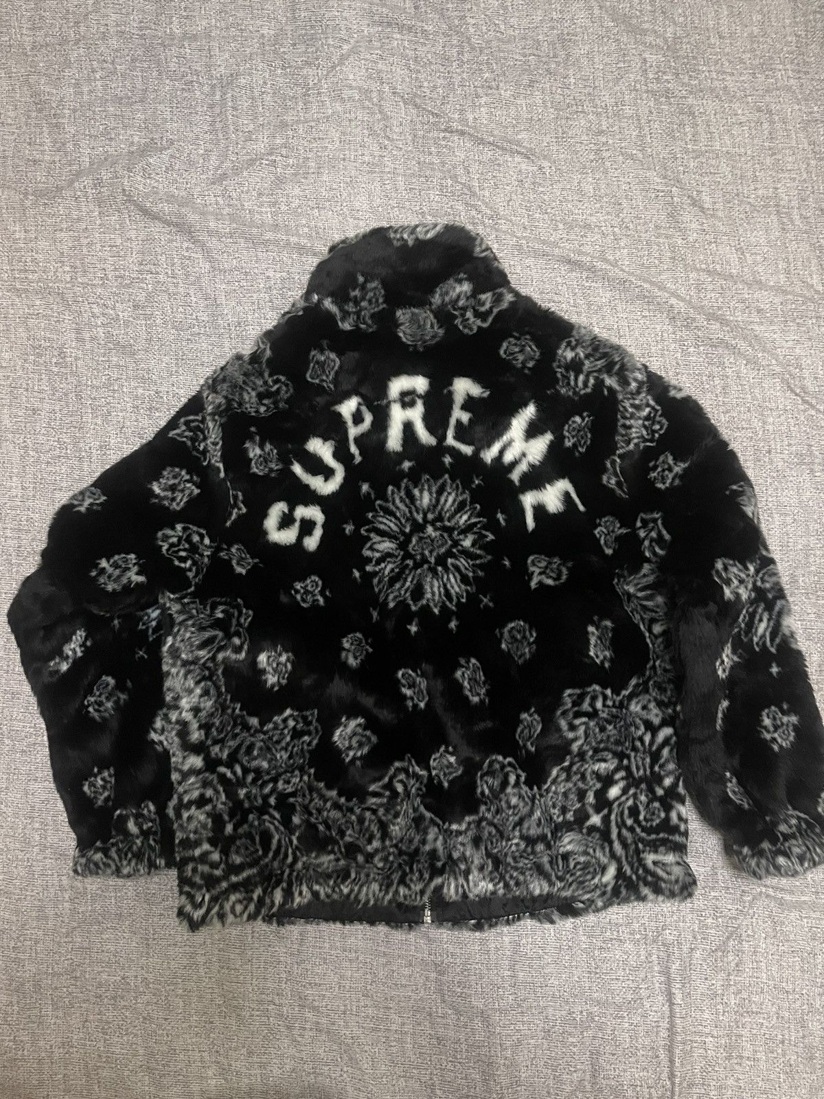 Supreme Supreme bandana faux fur bomber Jacket | Grailed