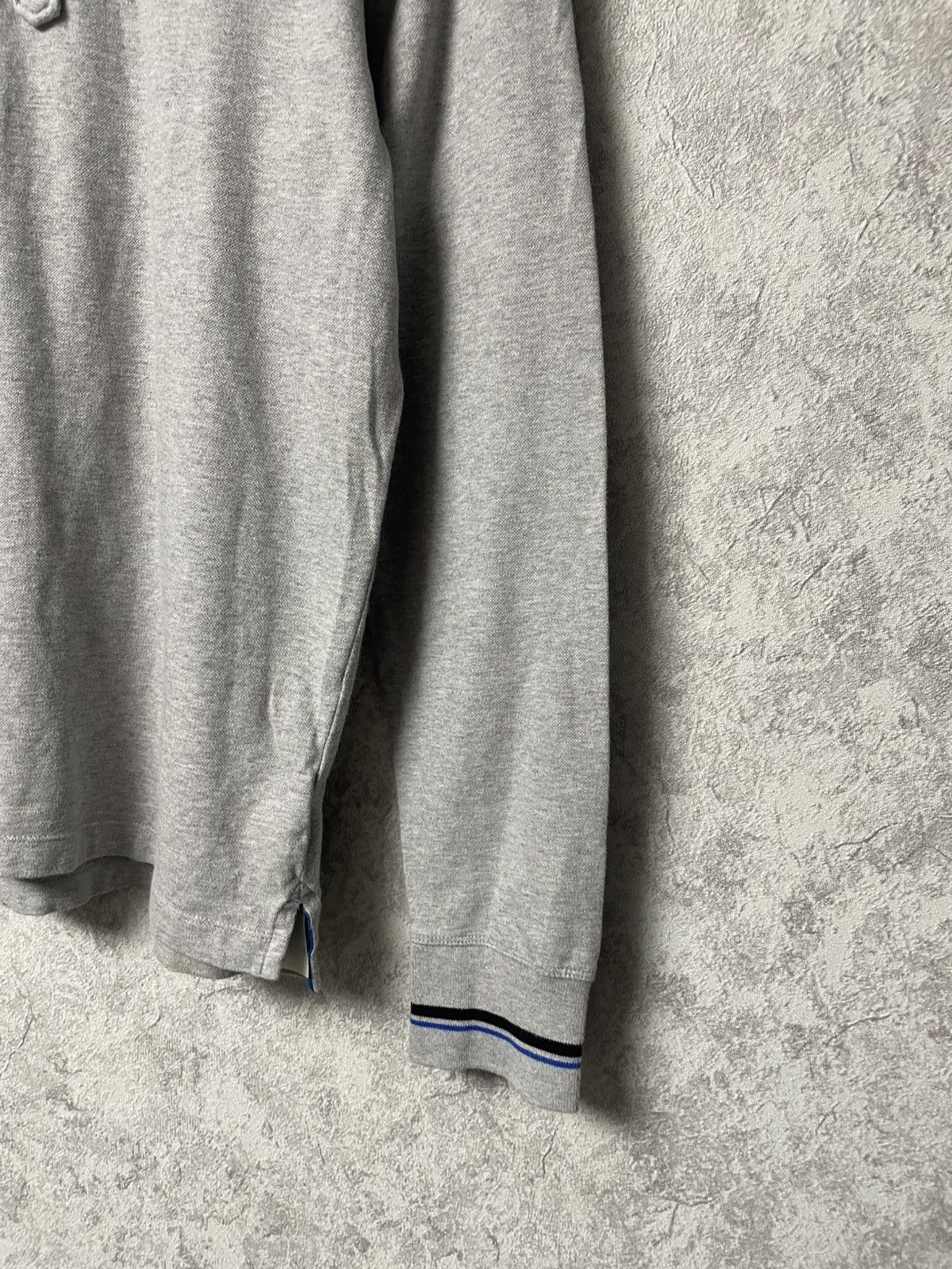 Diesel Vintage Diesel Metallic Logo Gray Long Sleeve Polo Shirt Size US L / EU 52-54 / 3 - 5 Thumbnail