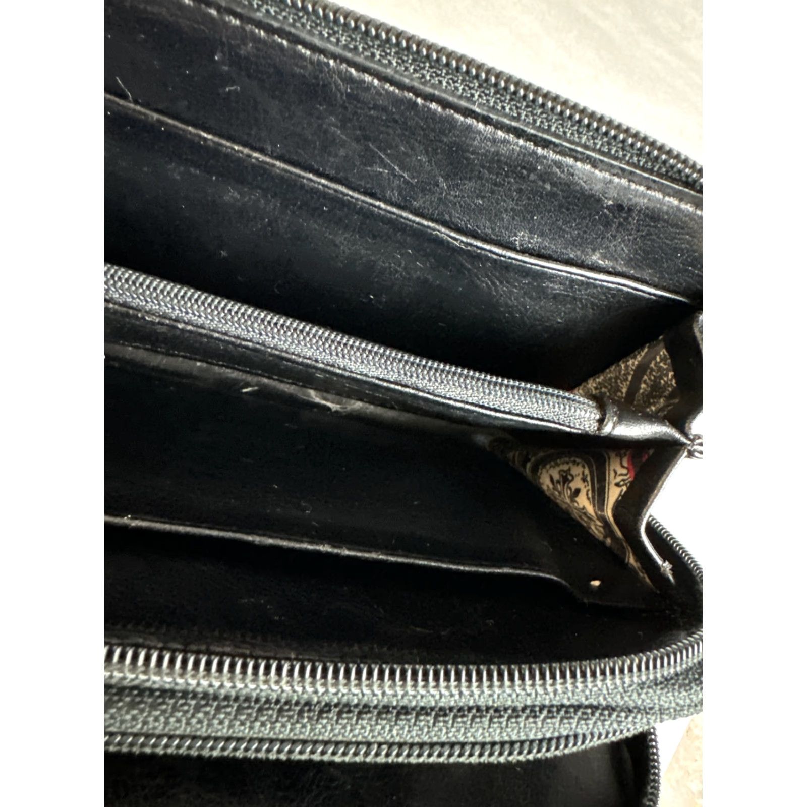 Bellerose Bellerose Wallet Women Black Faux Leather Zip-Around Storage Size ONE SIZE - 3 Thumbnail