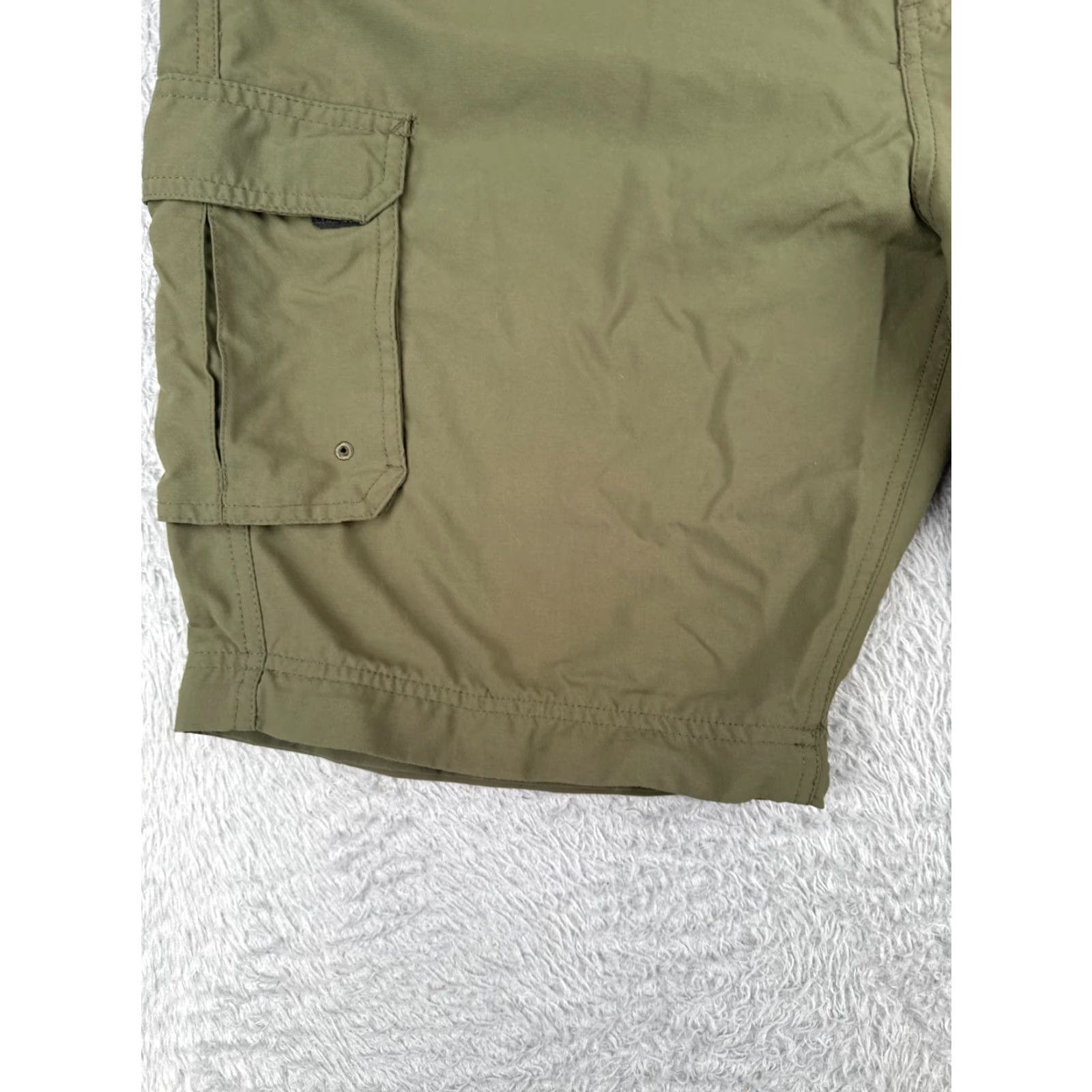 Vintage Boy Scouts Shorts Women Extra Large Green Belted Switchbacks NO LEGS Poly READ Size 40" / US 18 - 3 Thumbnail