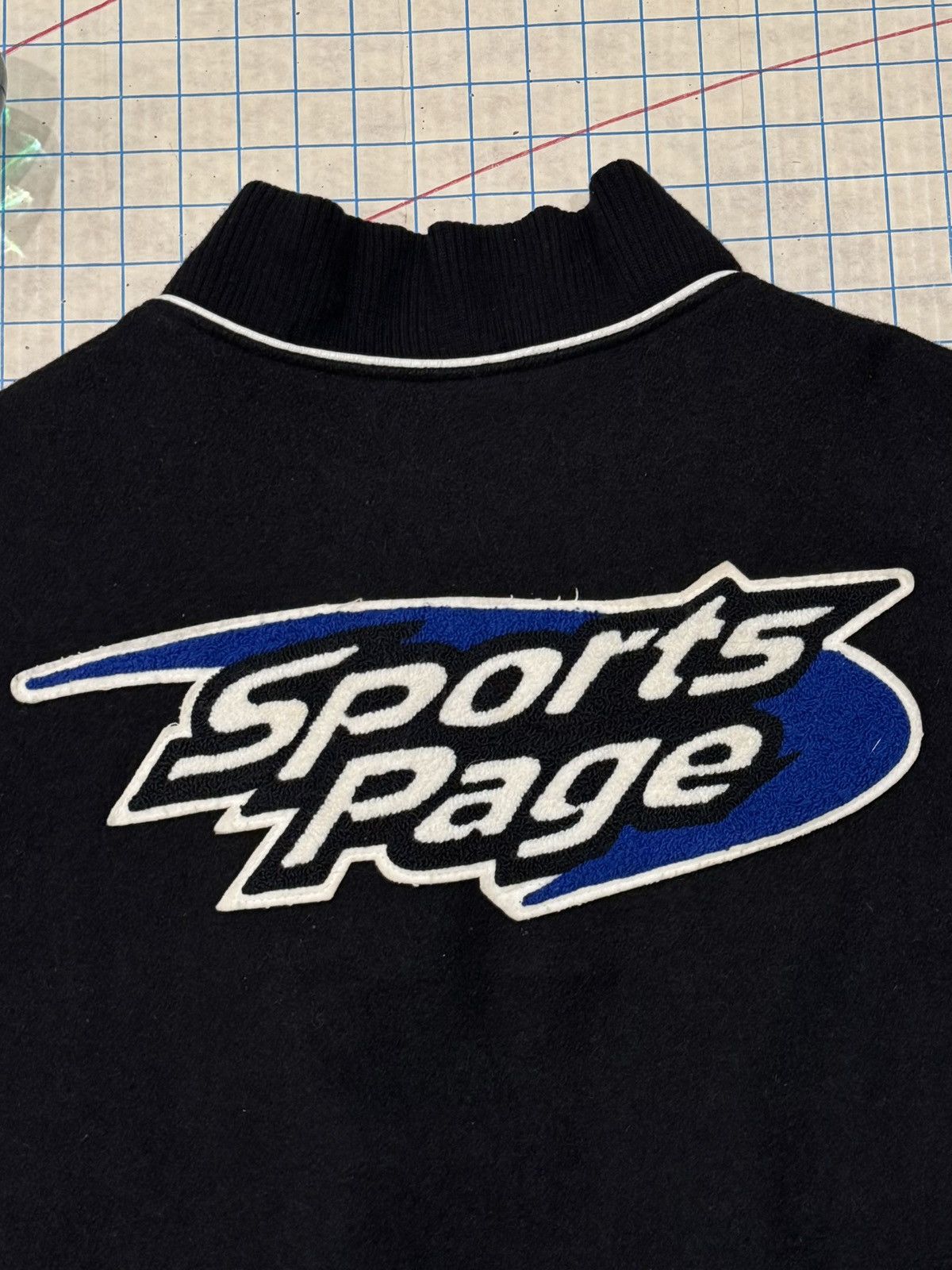 Vintage Vintage Sports Page 90’s Sports Leather & Wool Bomber Jacket Size US XL / EU 56 / 4 - 4 Thumbnail