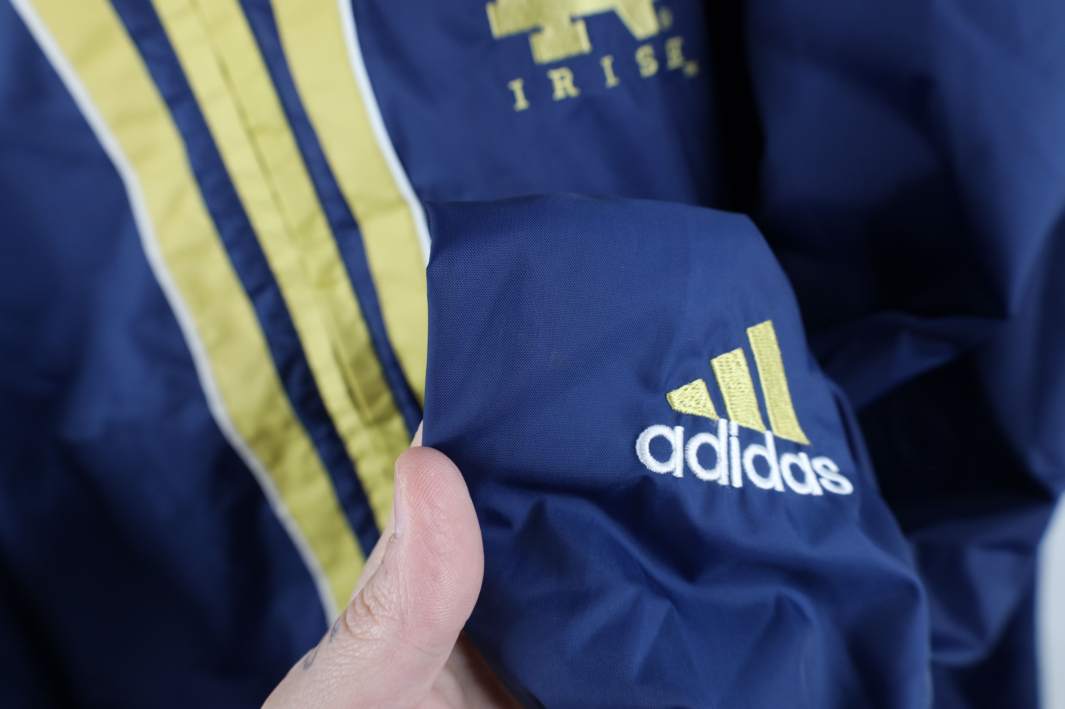 Adidas Vintage Adidas Dame University Lined Windbreaker Jacket Blue Size US XL / EU 56 / 4 - 7 Thumbnail