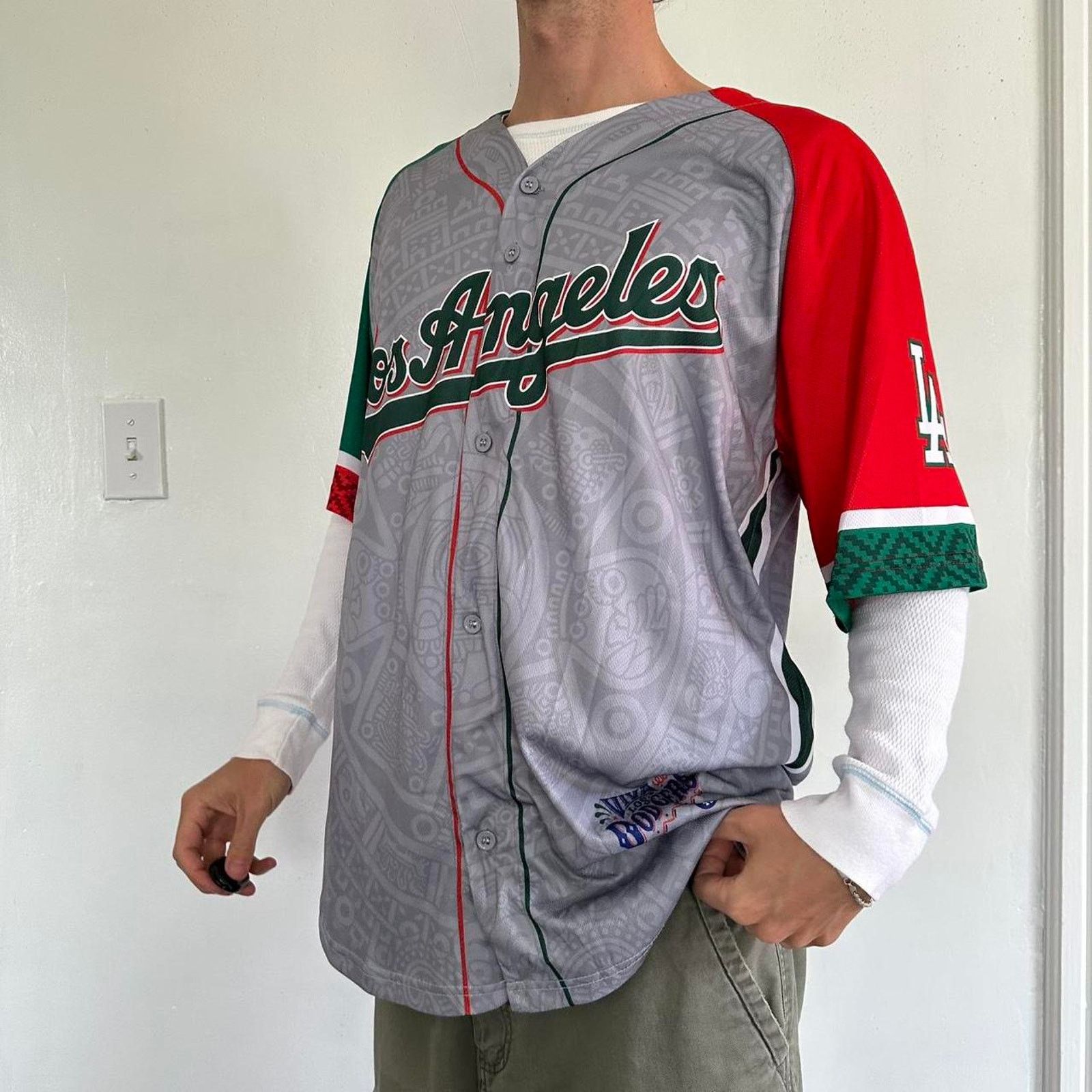 MLB Los Angeles Dodgers 2022 Heritage Baseball SGA Mexico Jersey Size US XL / EU 56 / 4 - 8 Thumbnail