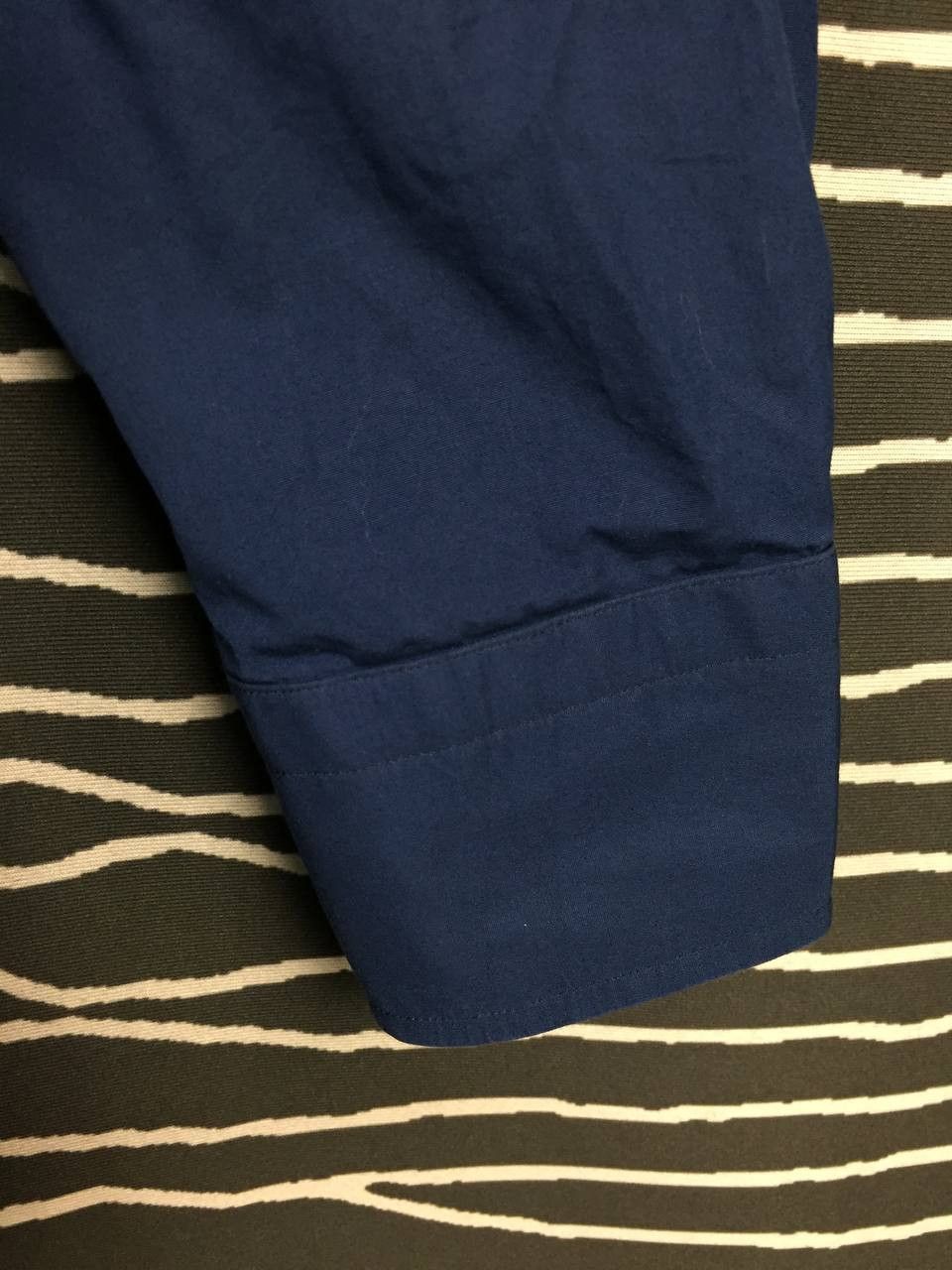 Japanese Brand Azabu Tailor x Thomas Mason Navy Blue Button-Down Shirt Size US S / EU 44-46 / 1 - 5 Thumbnail