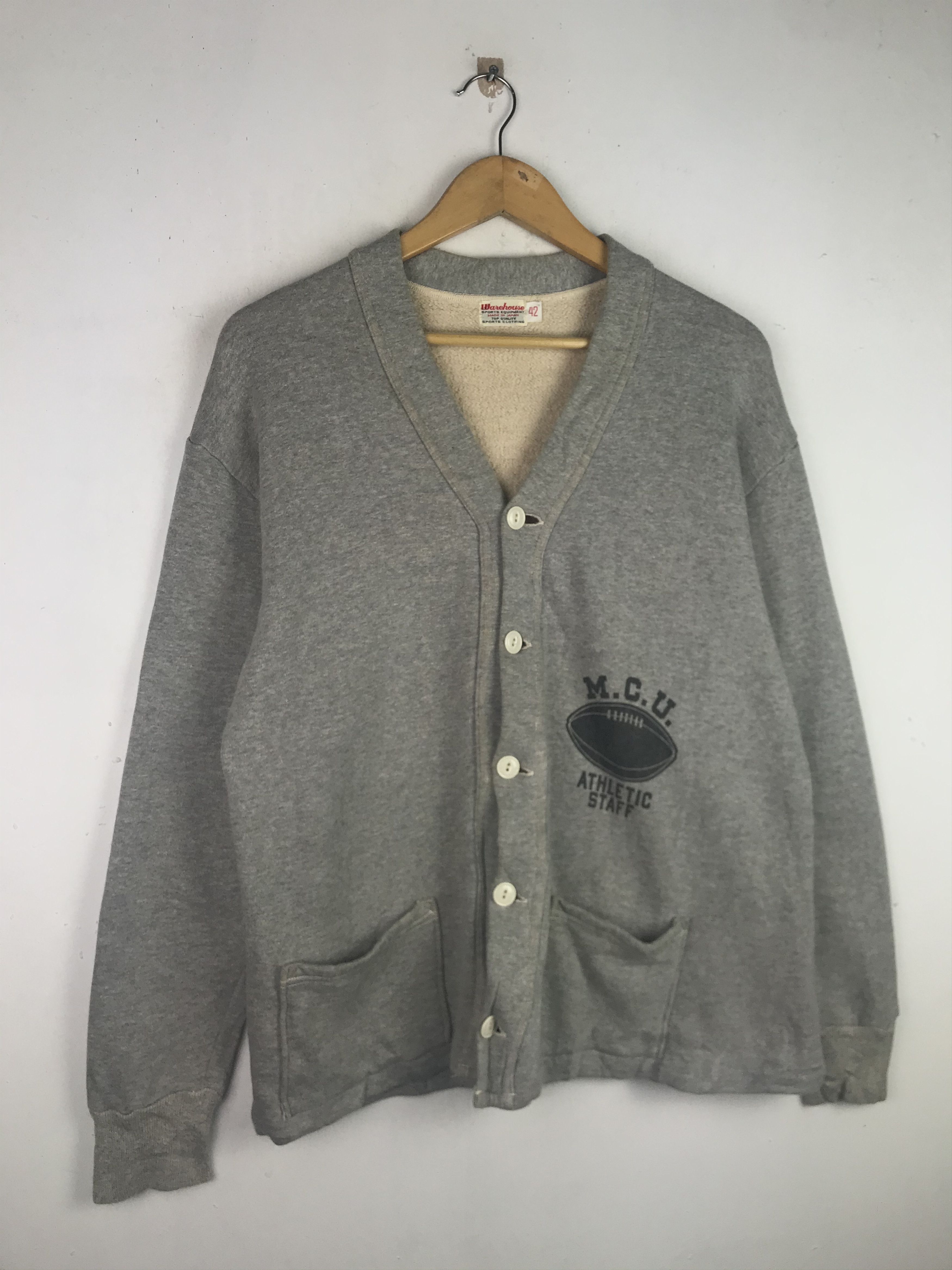 Warehouse Vintage 90's Warehouse Sweatshirt Cardigan Size US L / EU 52-54 / 3 - 5 Thumbnail