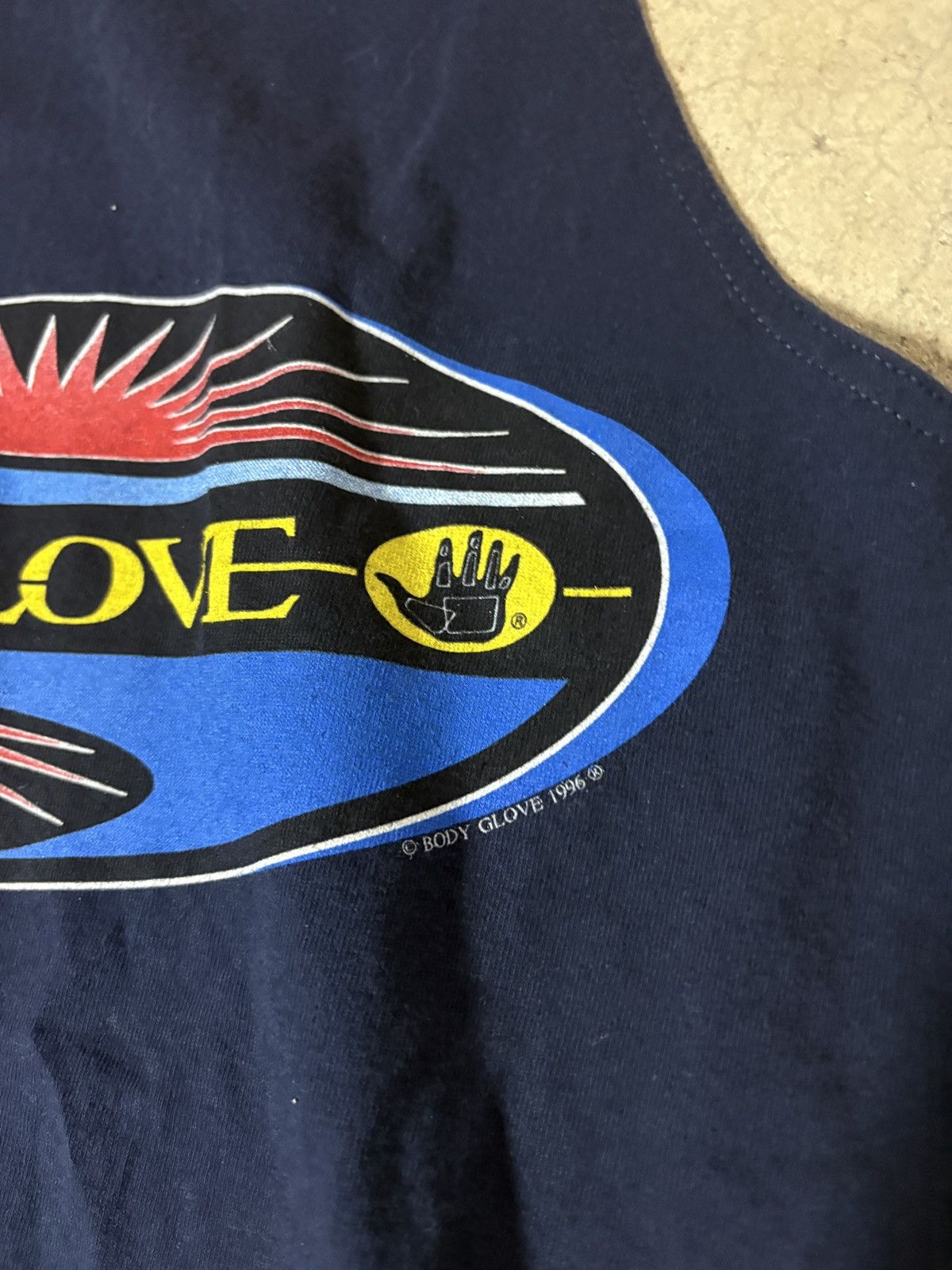 Body Glove Vintage 90s Body Glove Made In USA Tank Top Tee Shirt Navy Size US XL / EU 56 / 4 - 2 Thumbnail