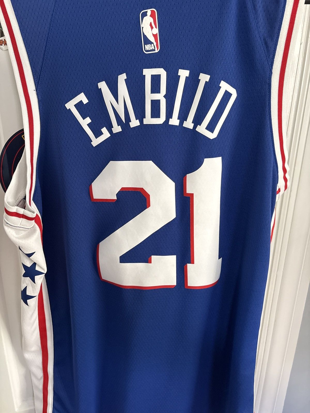 Nike Philadelphia 76ers Joel Embiid jersey Size US L / EU 52-54 / 3 - 2 Thumbnail