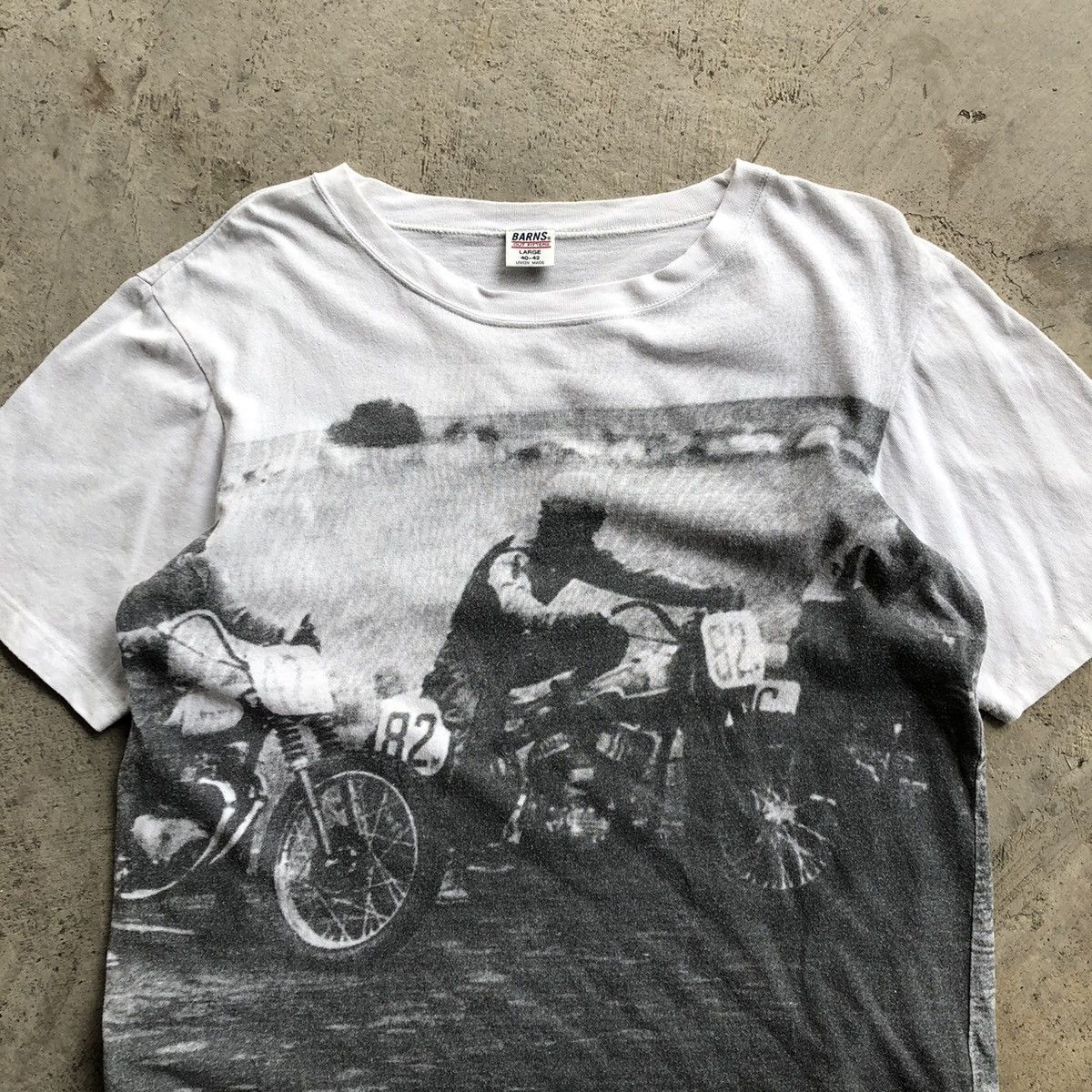 BARNS OUTFITTERS BARNS Union Made Motorcycle Overprint T-Shirt Size US L / EU 52-54 / 3 - 3 Thumbnail