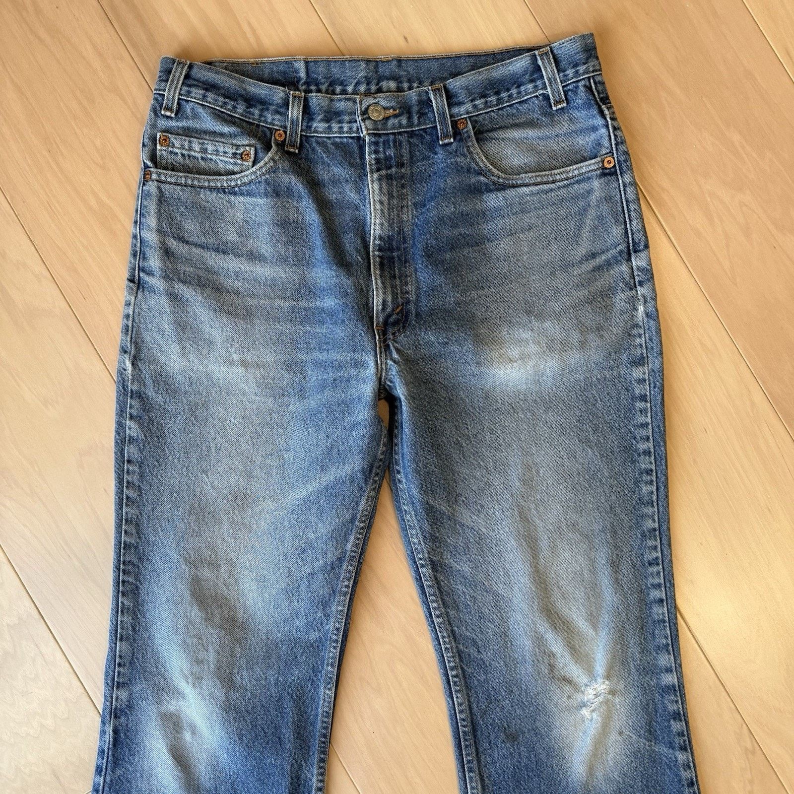 Levi's × Vintage Vintage Levis 517 Jeans 34 Blue 80s Denim Made in USA Size US 34 / EU 50 - 3 Thumbnail