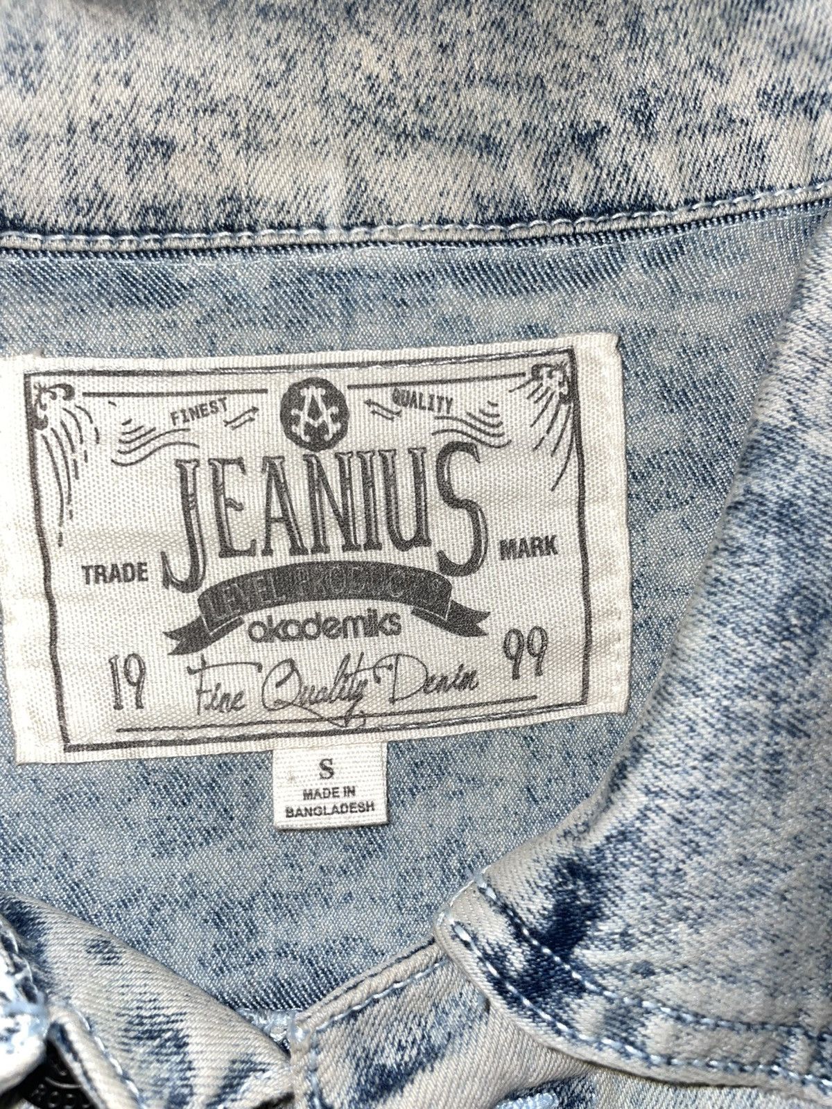 Akademiks Men’s Akademiks 1999 stone washed denim jacket Size US S / EU 44-46 / 1 - 3 Thumbnail