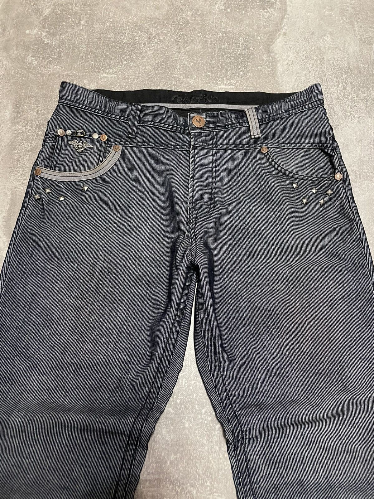 Affliction Vintage Reactive Avant Garde Studded Buggy Pants Y2K Size US 34 / EU 50 - 12 Thumbnail