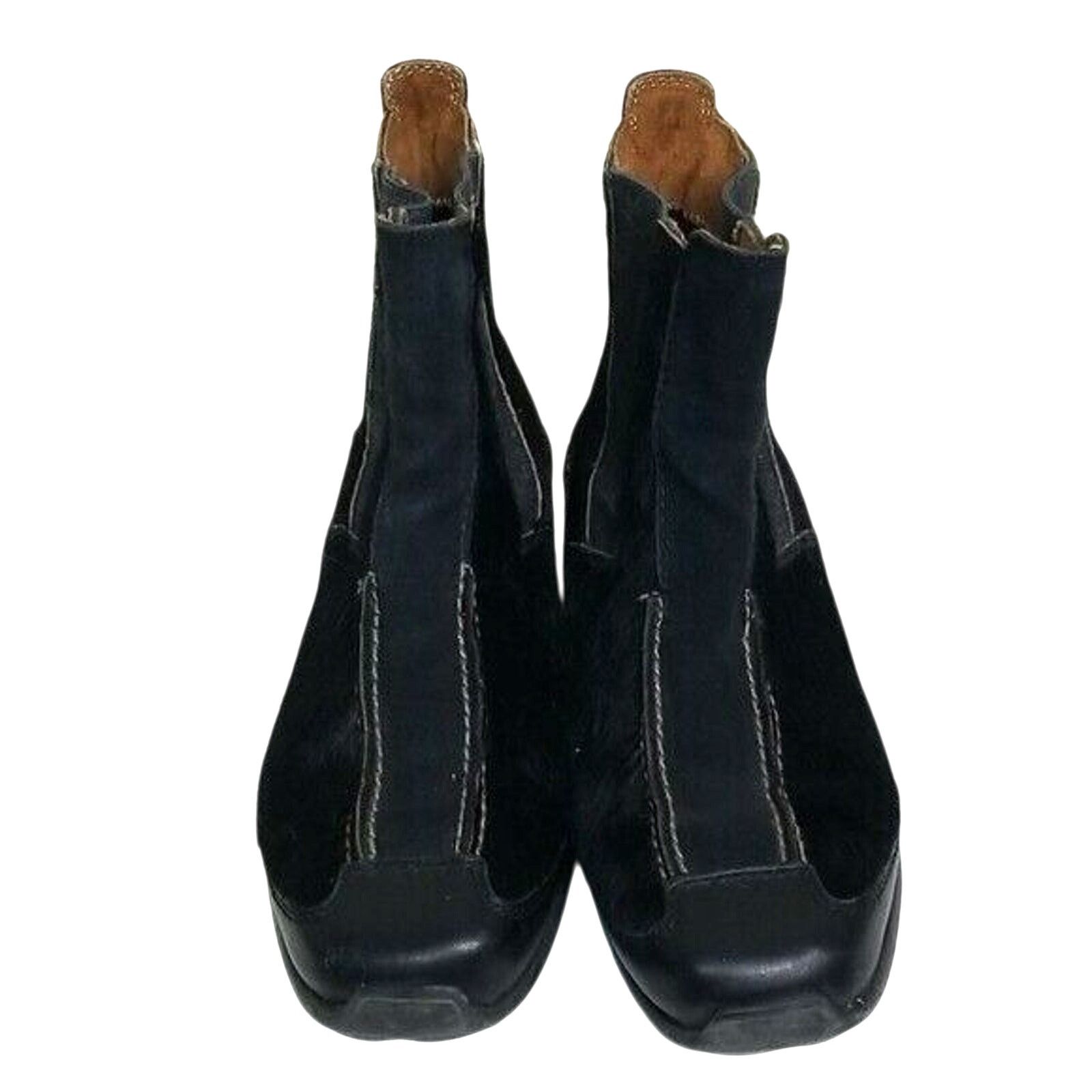 Tecovas Tecnica Womens Boots Black Suede Pull On Fur Trim 6 Gorpcore Size US 6 / IT 36 - 3 Thumbnail