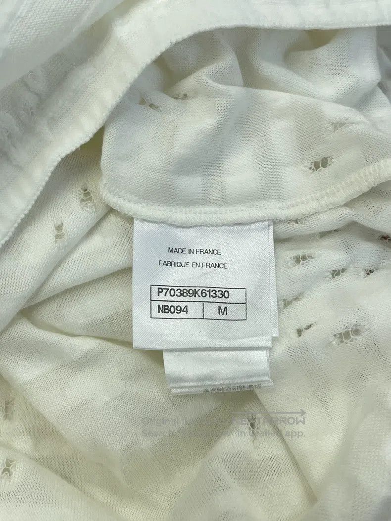 Chanel Chanel 21C white full double C full logo short sleeves Size M / US 6-8 / IT 42-44 - 6 Thumbnail