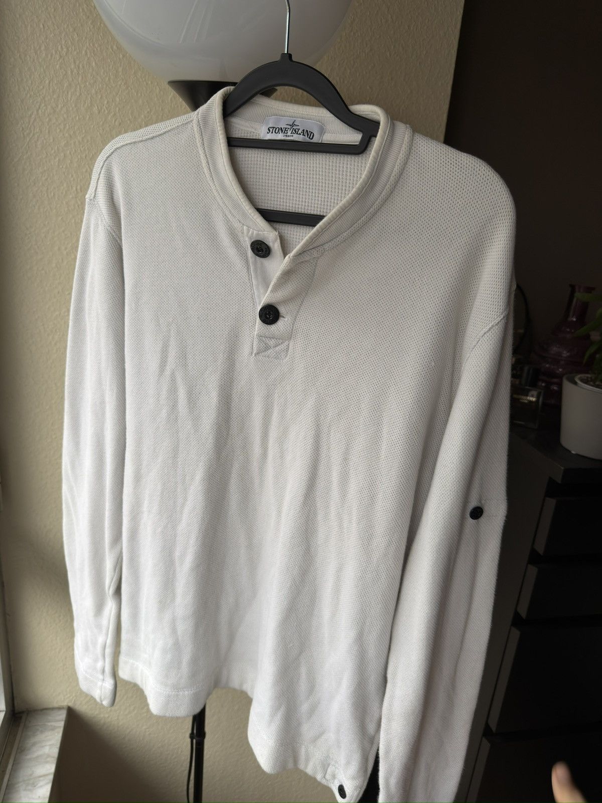 Stone Island Stone island white sweater long sleeve no path Size US L / EU 52-54 / 3 - 1 Thumbnail