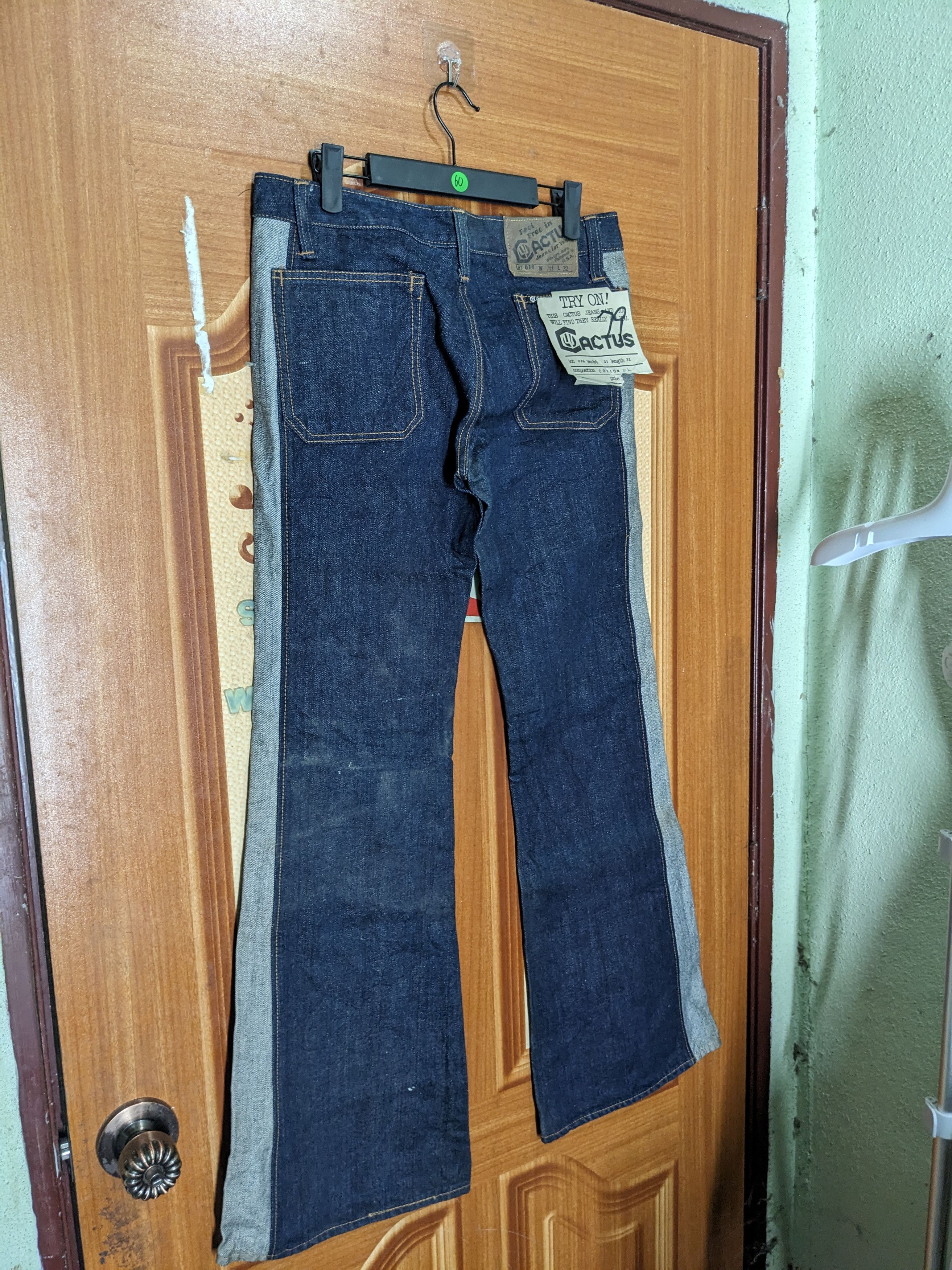 Denime Cactus Jeans Vintage Flare Denim Size 31" - 2 Thumbnail