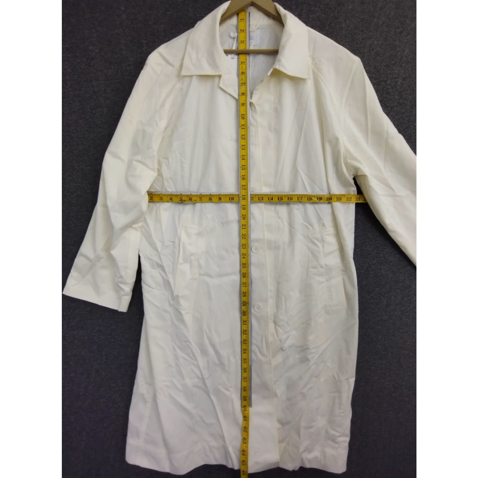 Vintage St stylus Trench Coat Ivory L Pockets Button Men Vintage No Size US L / EU 52-54 / 3 - 4 Thumbnail
