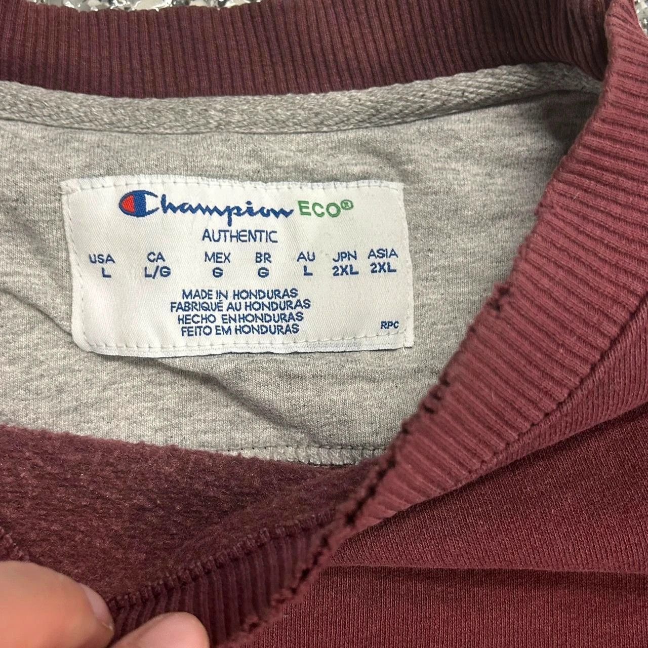 Champion Vintage faded Burgundy Champion sweatshirt Size US L / EU 52-54 / 3 - 6 Thumbnail