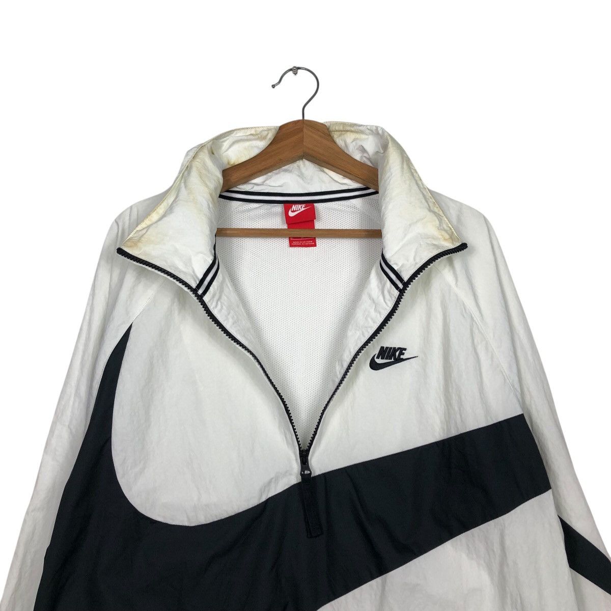 Nike 📌Half Zipper Anorak Jacket Pull Over Nike Big Swoosh Size US M / EU 48-50 / 2 - 13 Thumbnail