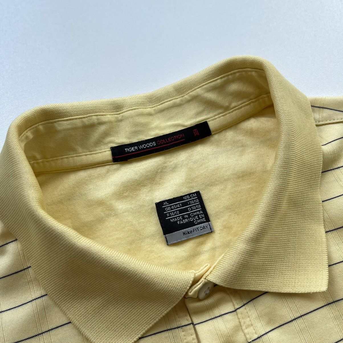 Nike × Tiger Woods × Vintage Nike Tiger Woods Golf LaManga Club Vintage Stripe Polo Shirt Size US XL / EU 56 / 4 - 10 Thumbnail