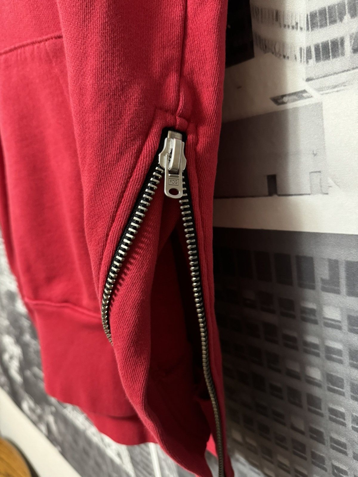 Fear of God FOG Fear of God Collection One Sleeveless Hoodie Red SZ S 🔥 Size US S / EU 44-46 / 1 - 3 Thumbnail