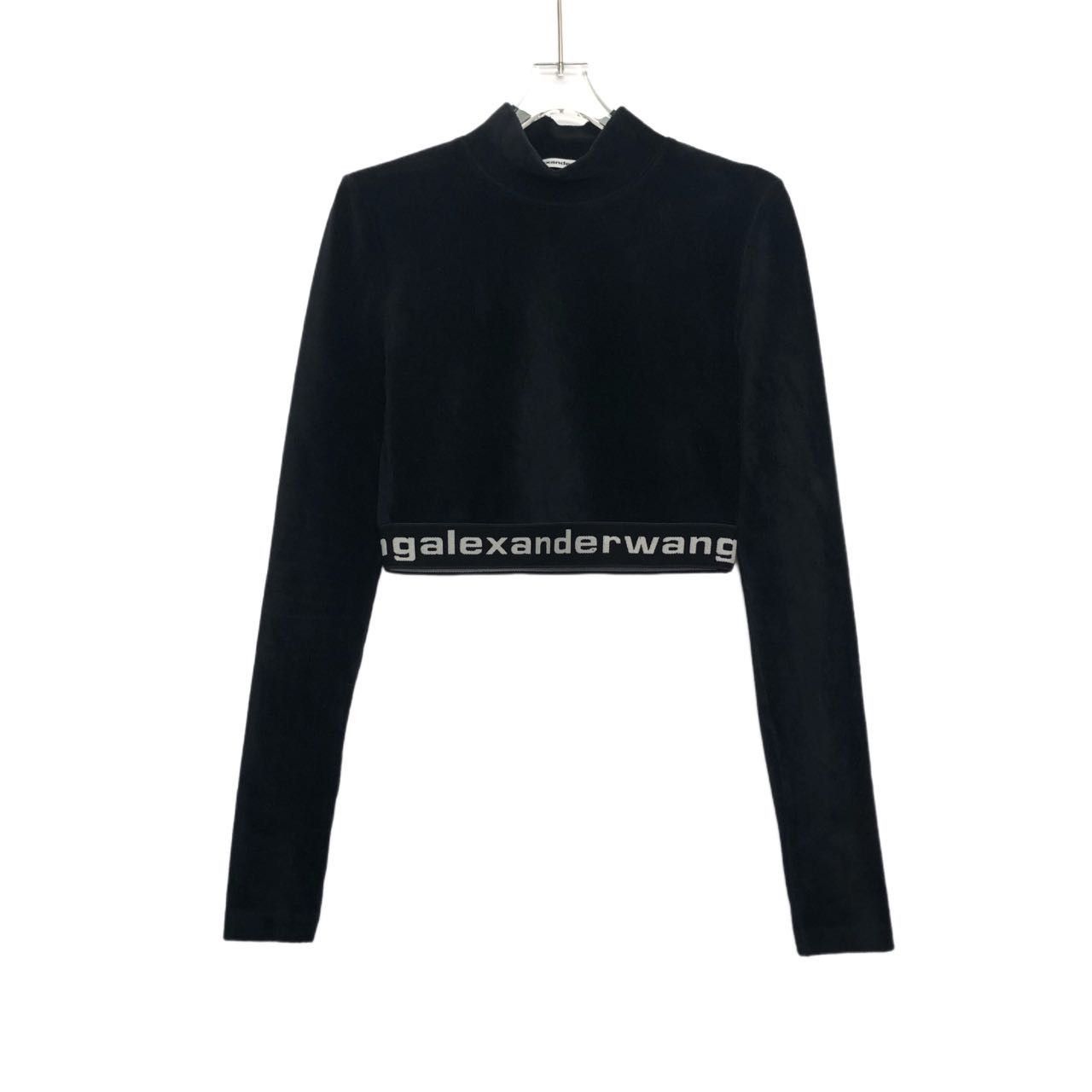 Alexander Wang Alexander Wang Corduroy Cropped Pullover Knit Sweater K26WX Size XS / US 0-2 / IT 36-38 - 1 Thumbnail