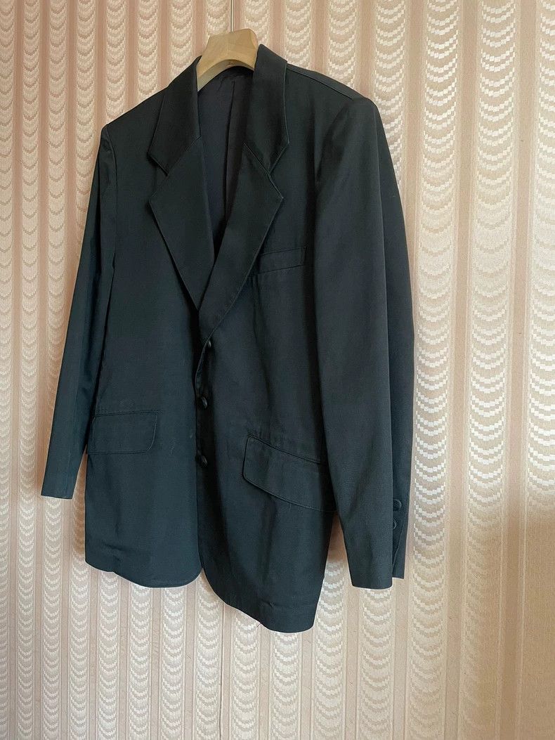 Issey Miyake issey miyake size:L Black washed cotton suit jacket Size 34R - 3 Thumbnail