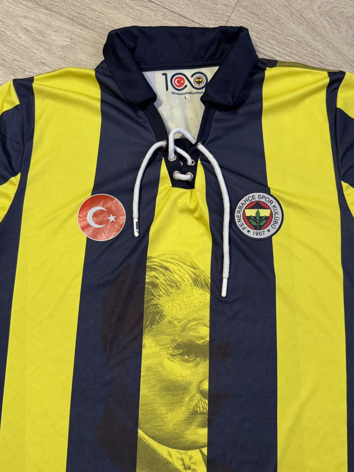 Vintage Limited Fenerbahce 2023/24 100th Anniversary Jersey Official Size US L / EU 52-54 / 3 - 2 Thumbnail