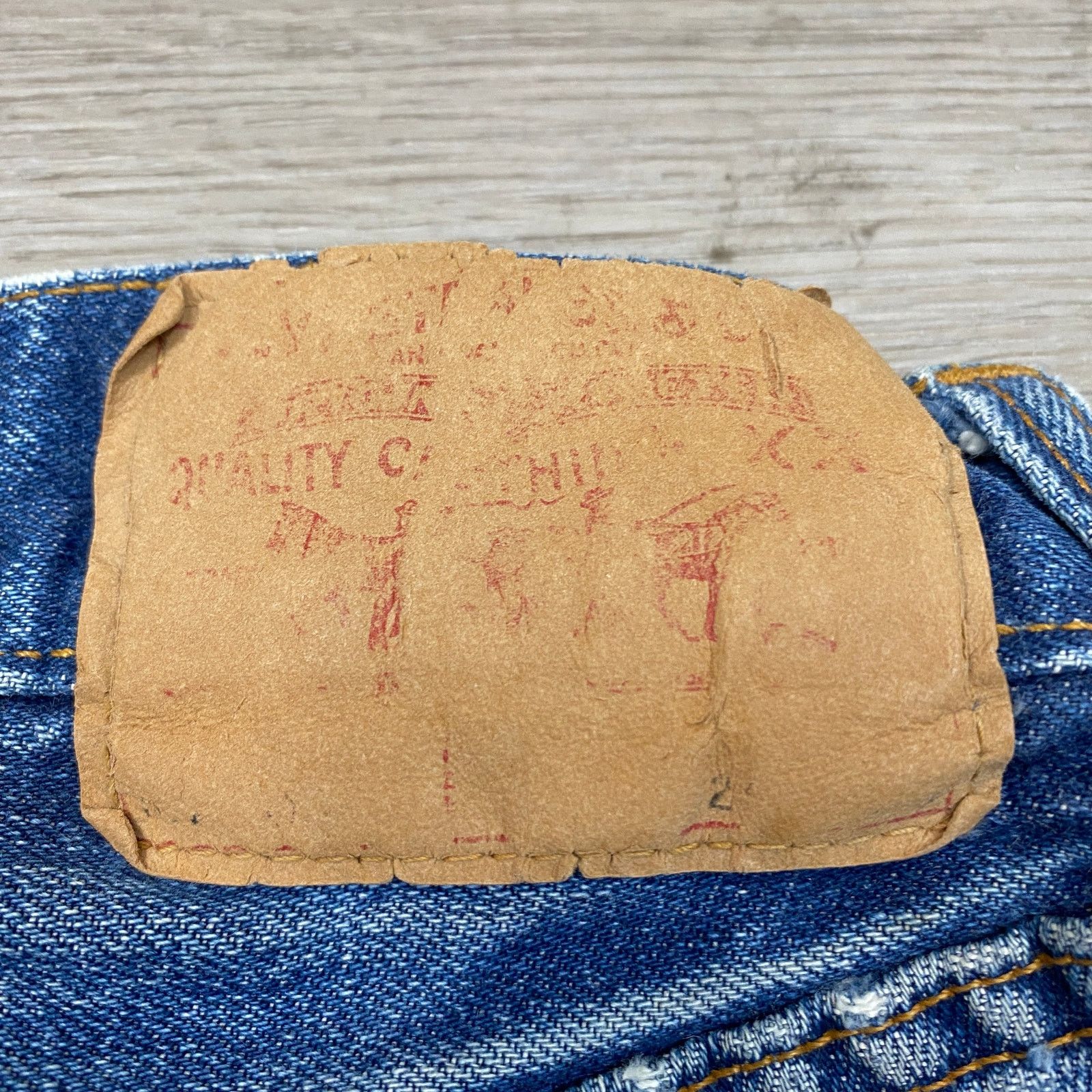 Levi's × Vintage VTG 70s Levi's 505 Redline Selvedge Talon 42 Jeans 22x26 Size 22" - 3 Thumbnail